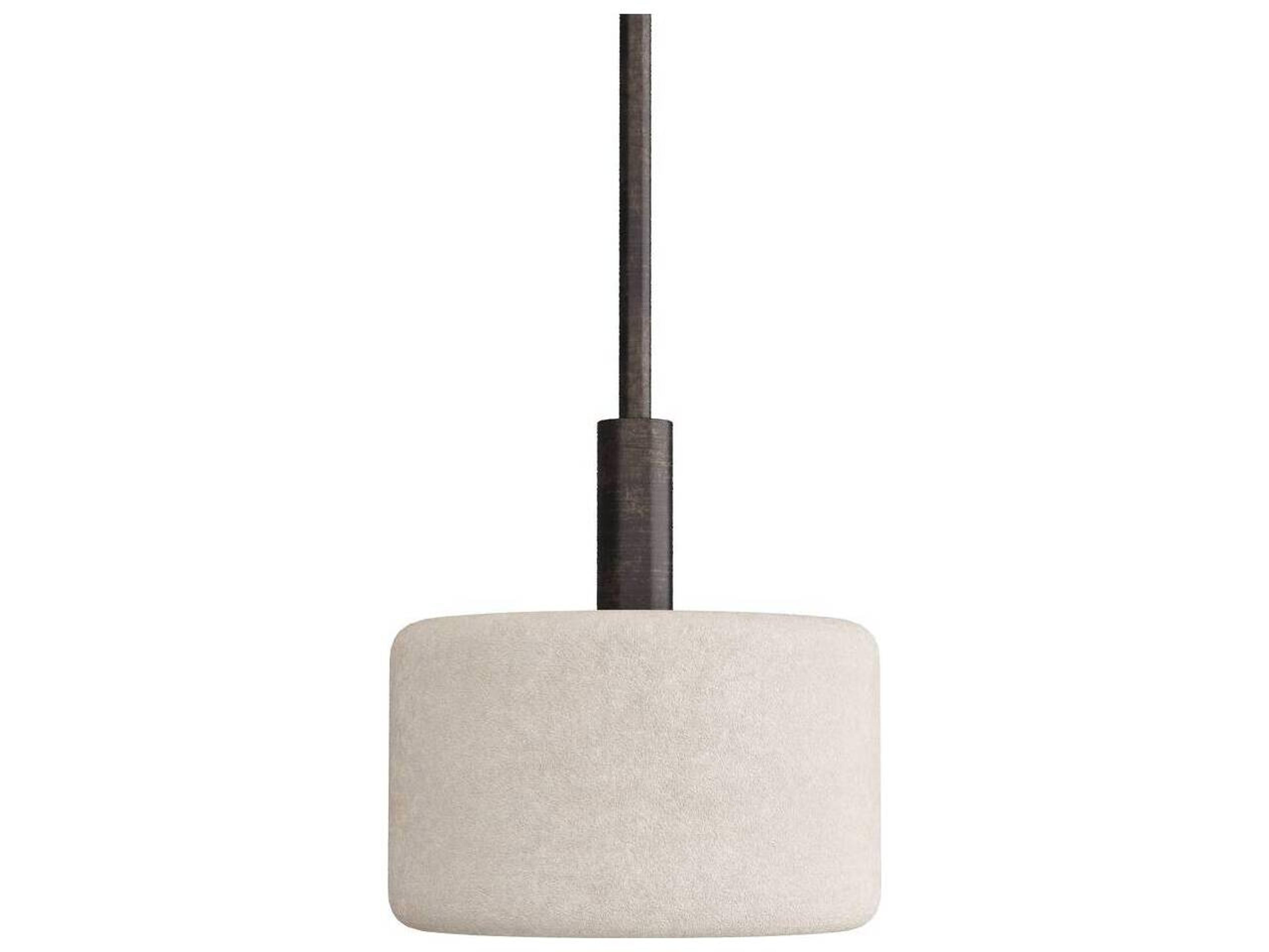 Arteriors Home Xena Burnt Iron White Black Floor Lamp