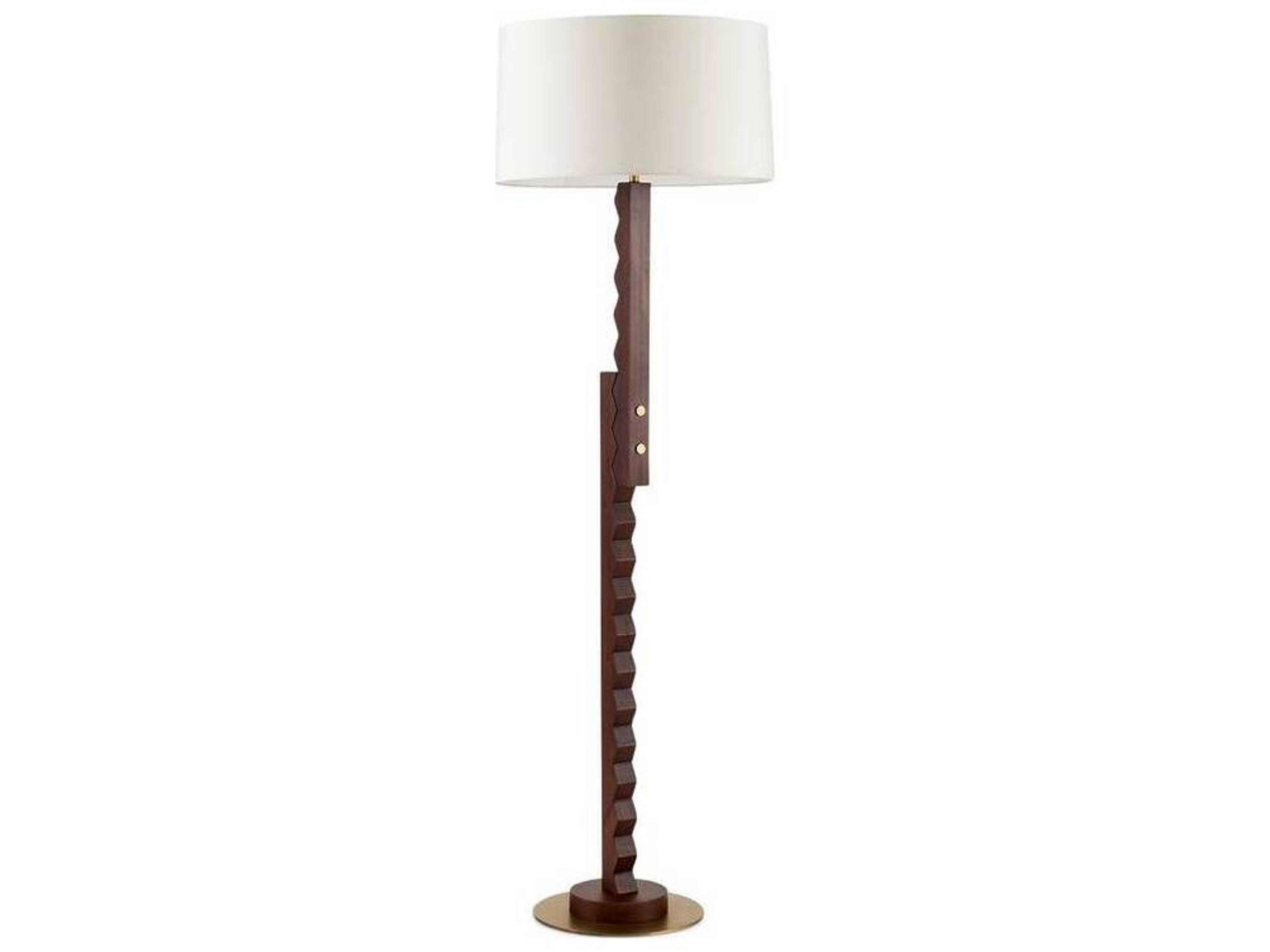 Elvis Floor Lamp Industrial Wood and Metal