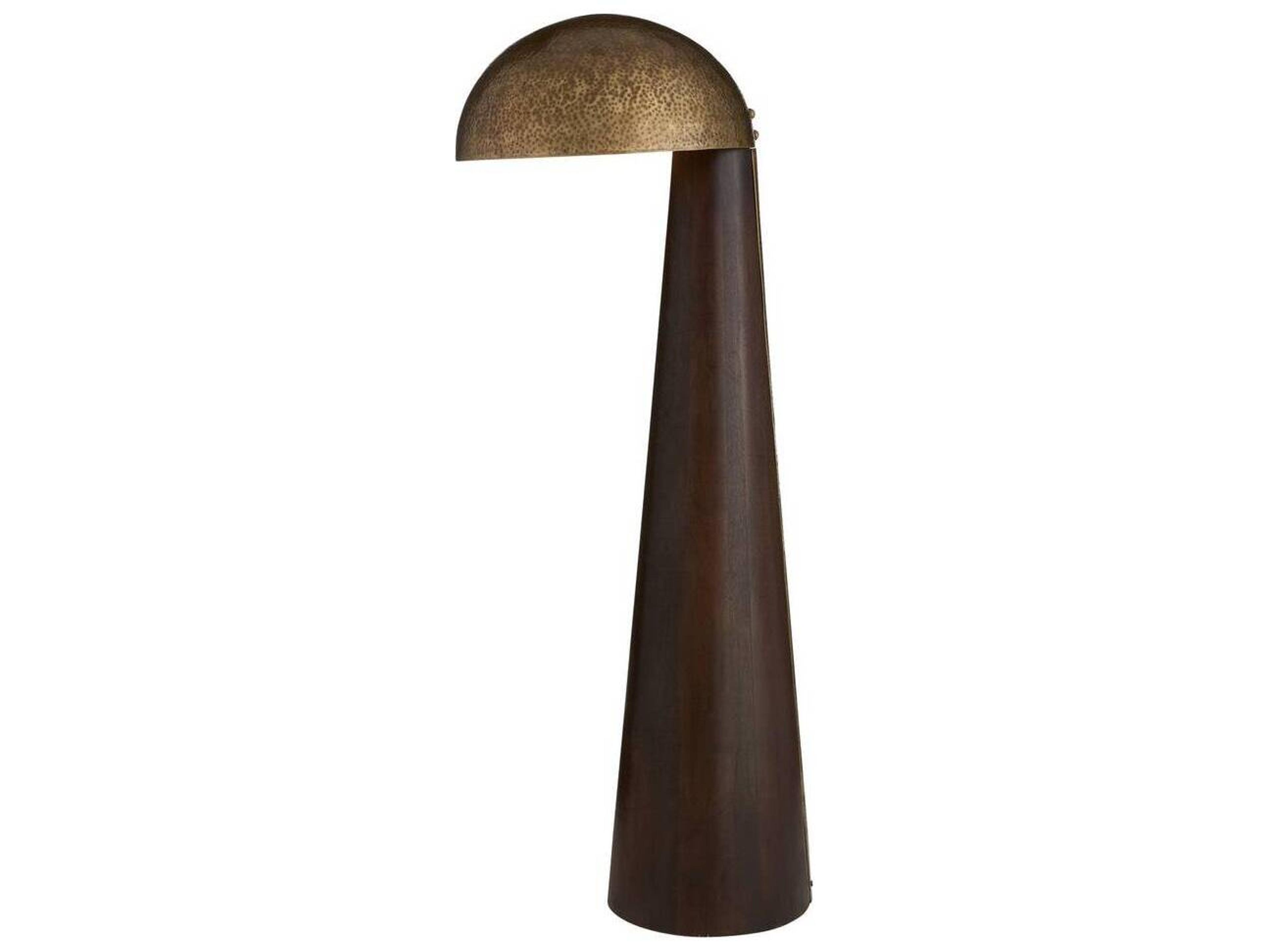 Arteriors Home Hoffman Umber Hammered Antique Brass Floor Lamp