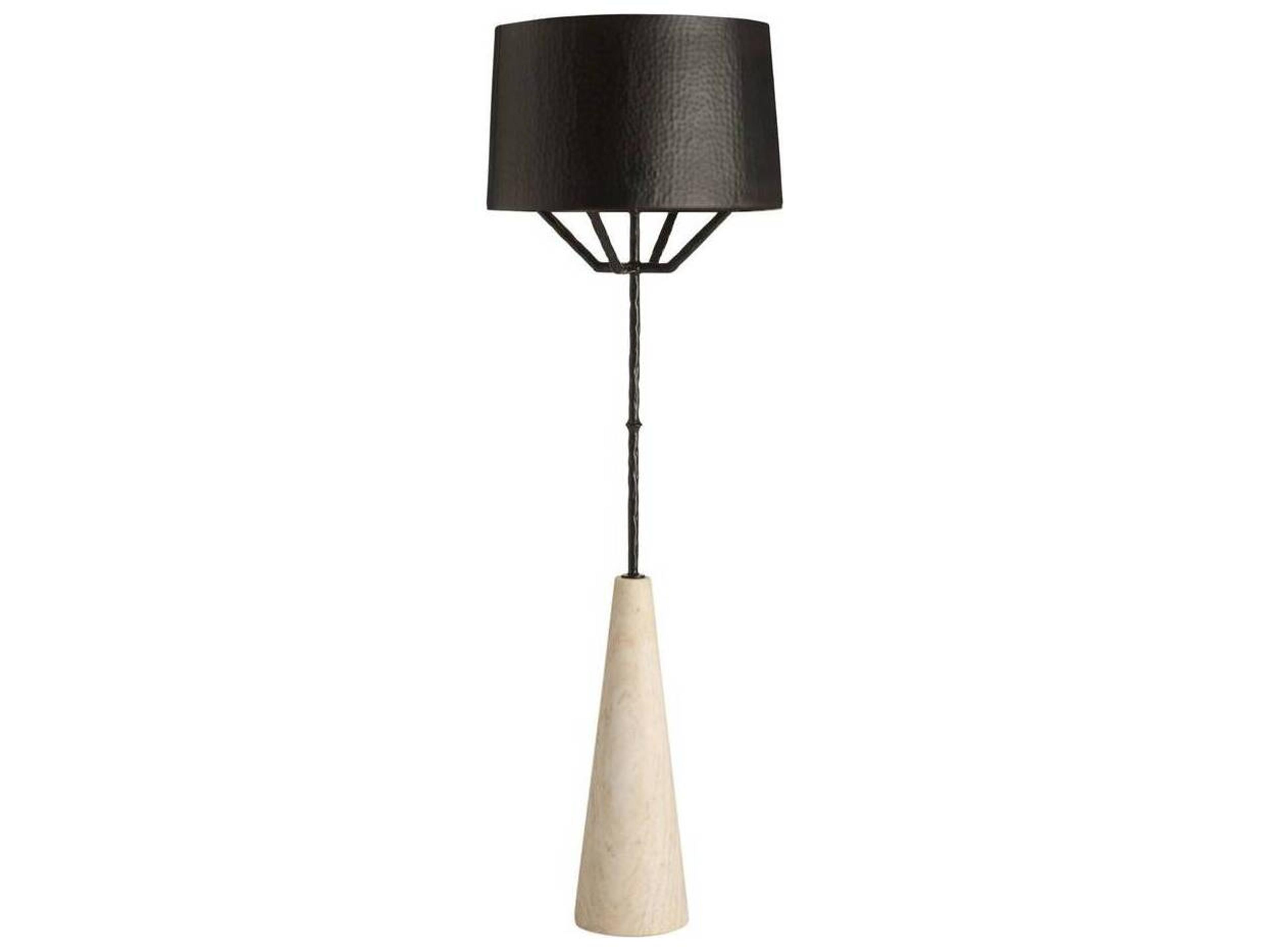 Arteriors Home Juneau Arteriors Home White Natural Iron Black Floor Lamp