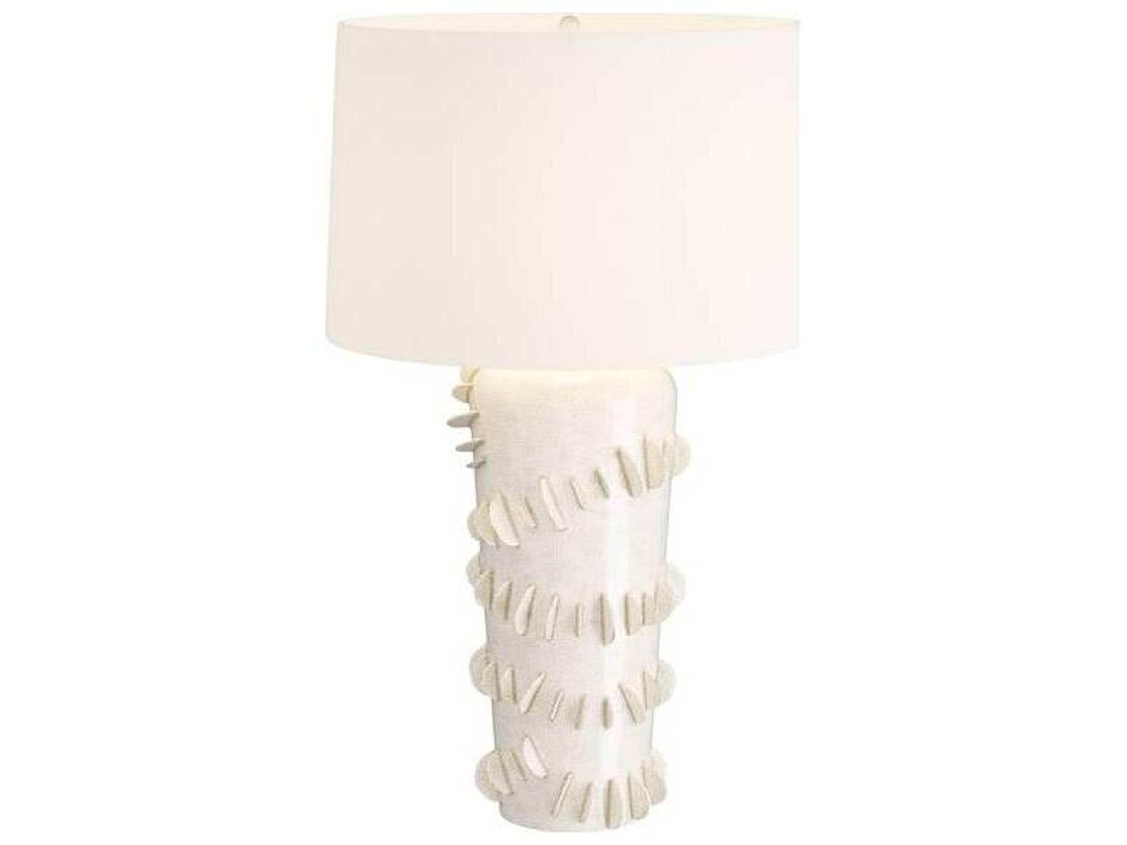 Beatrix Table Lamp Ivory Crackle Ceramic
