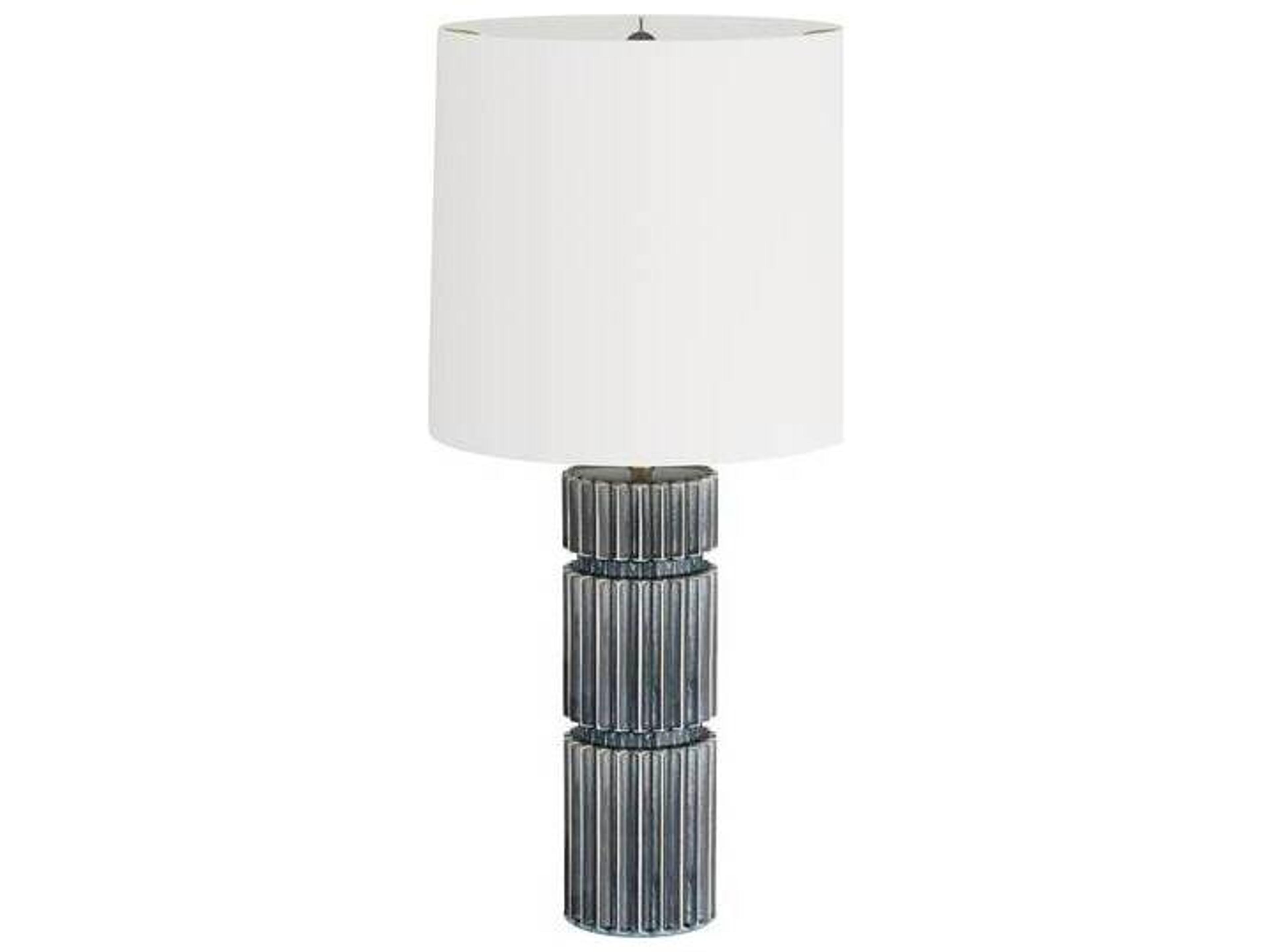 Arteriors Annika Table Lamp with Fluted Ceramic Base
