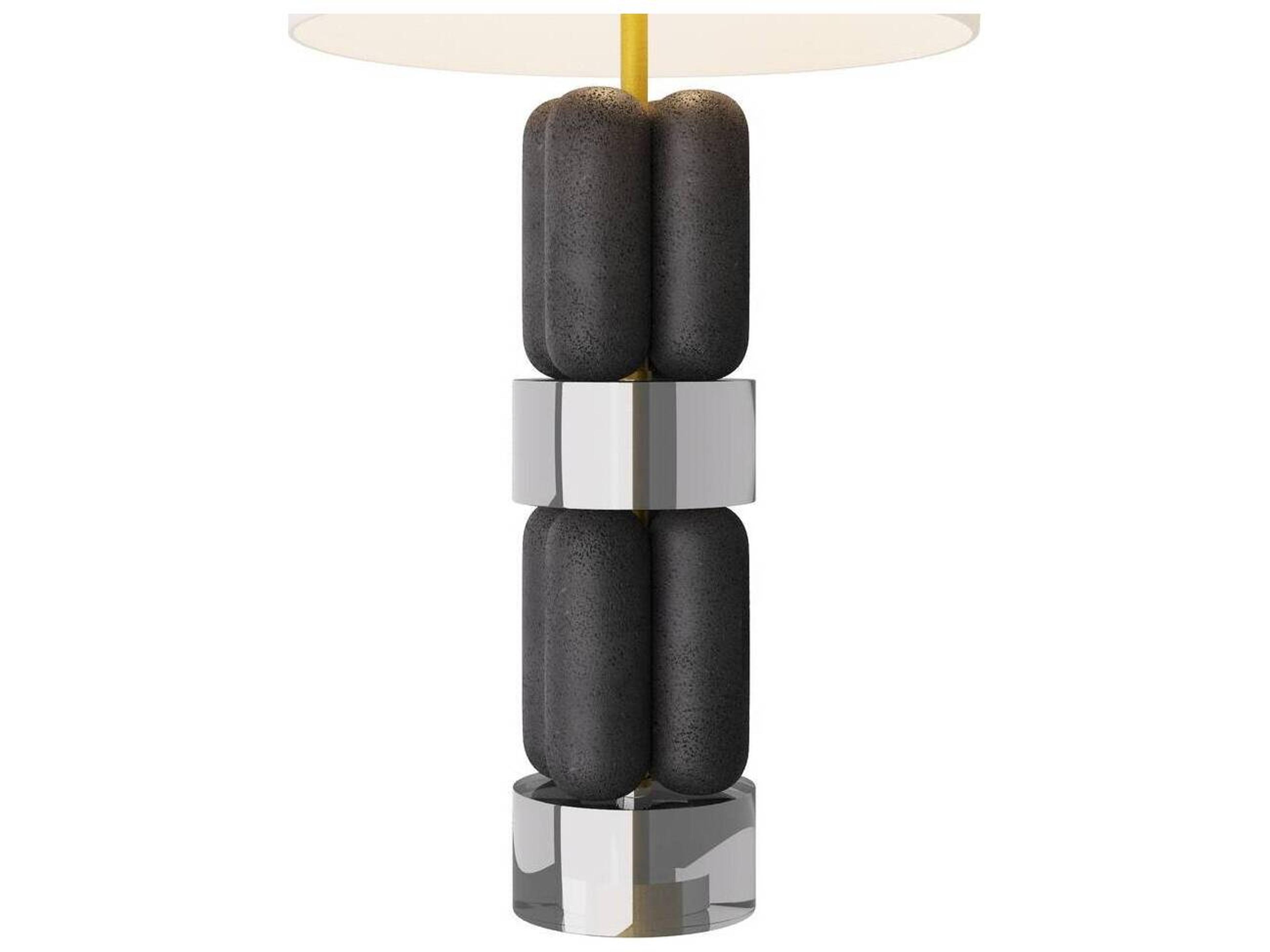 Arteriors Home Bronson Charcoal Smoke Black Buffet Lamp