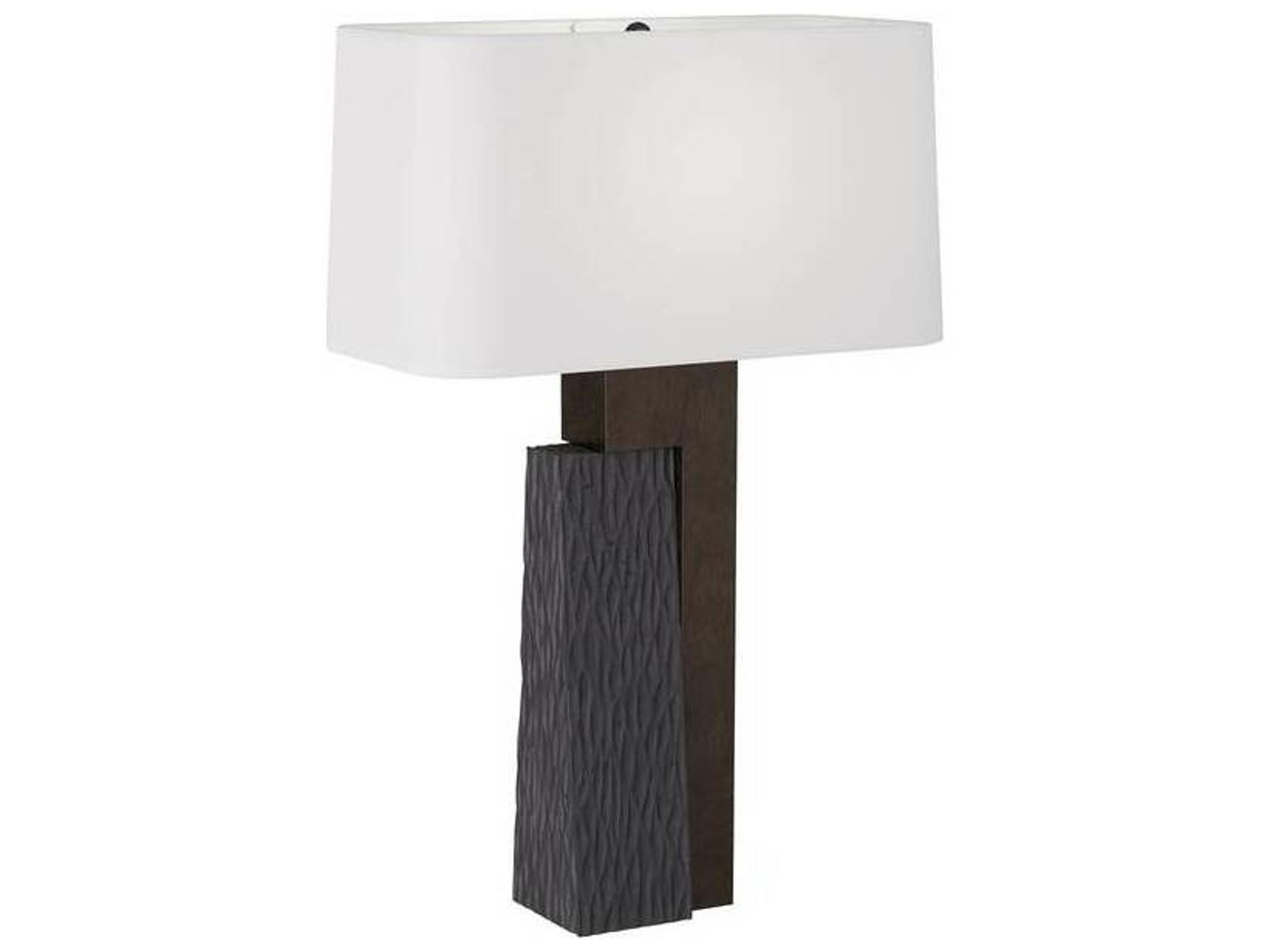 Briarwood Table Lamp Charcoal Ricestone Geometric
