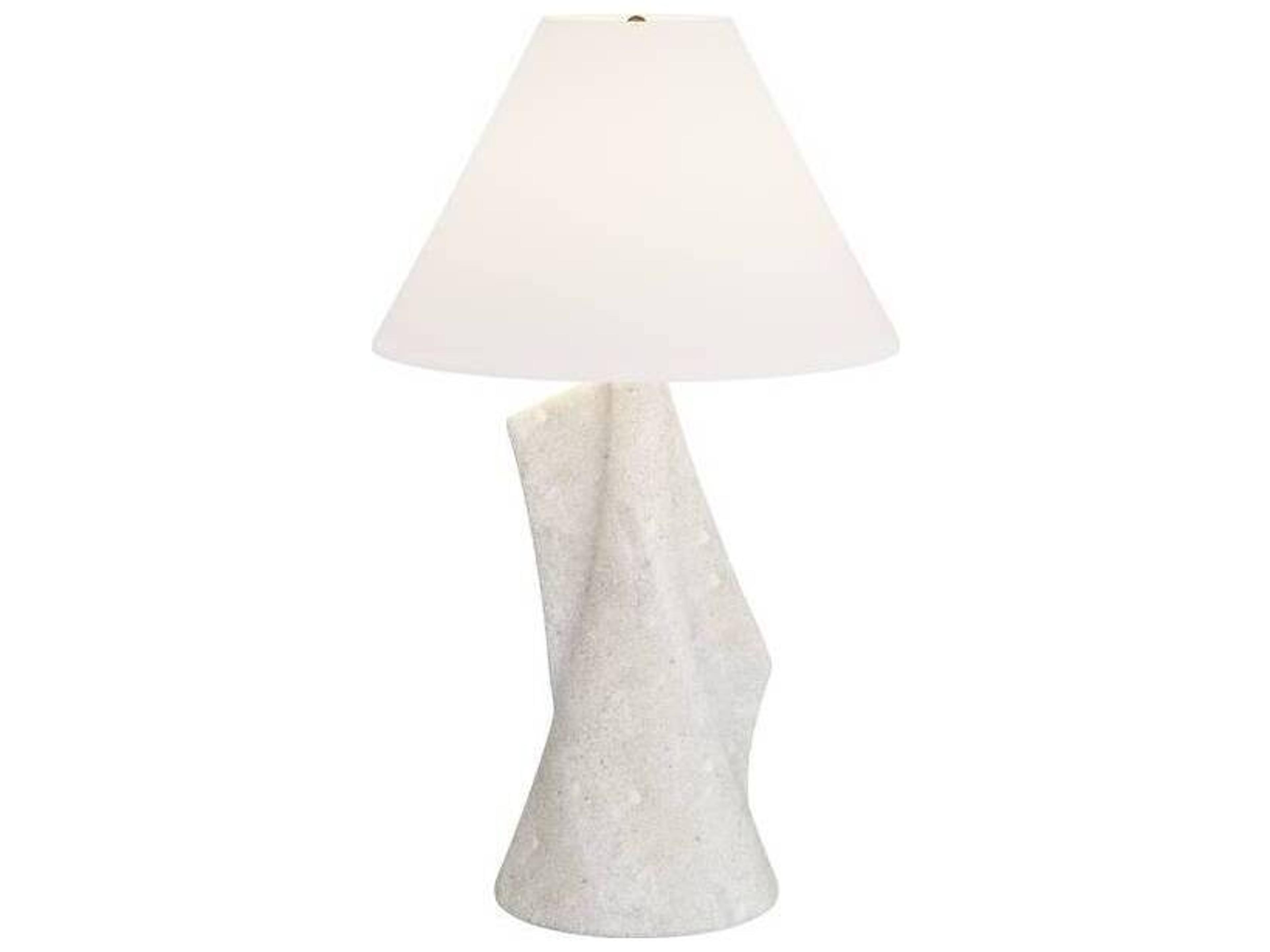 Arteriors Home Bruce Ivory Antique Brass White Buffet Lamp