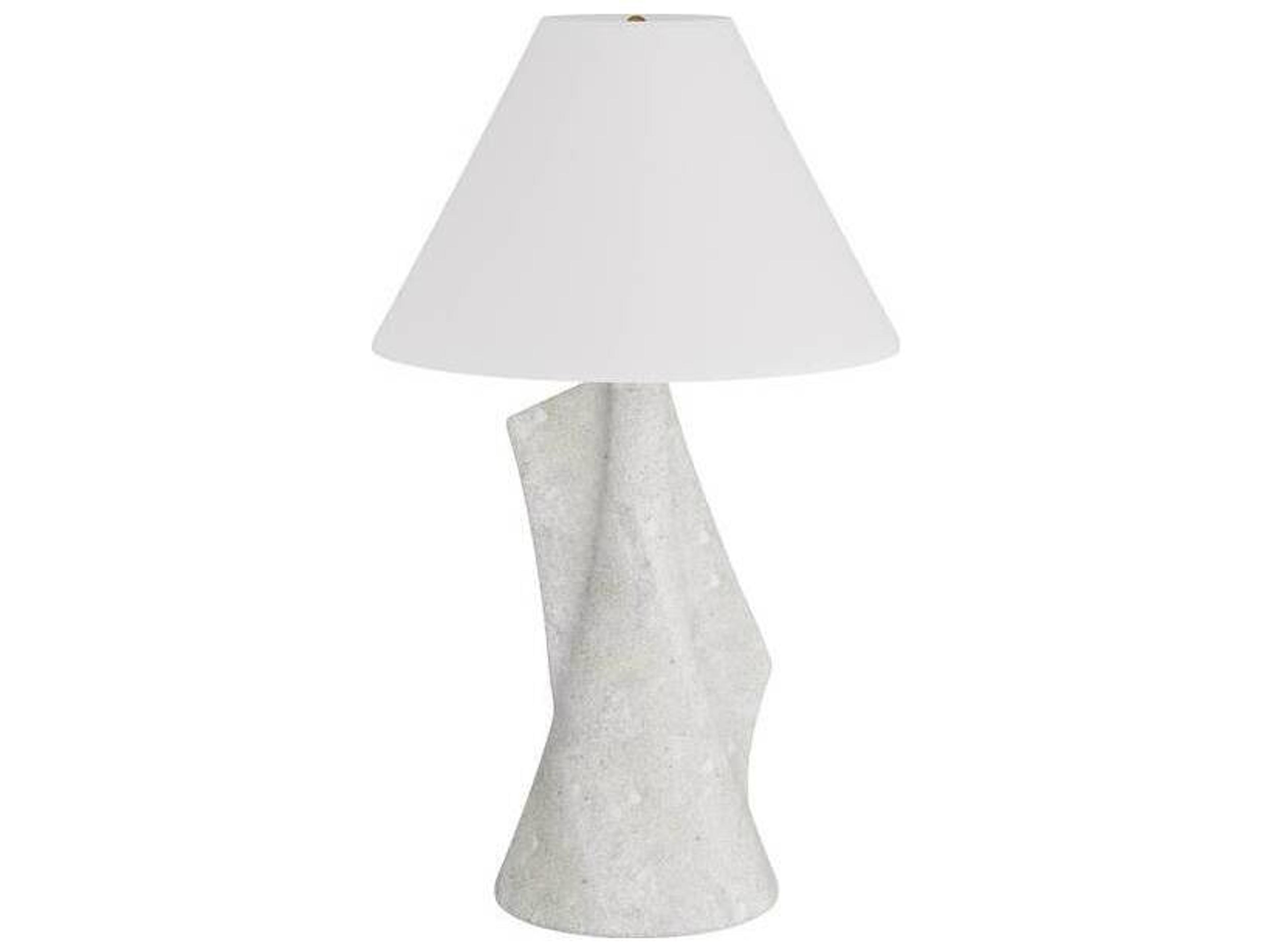 Arteriors Home Bruce Ivory Antique Brass White Buffet Lamp