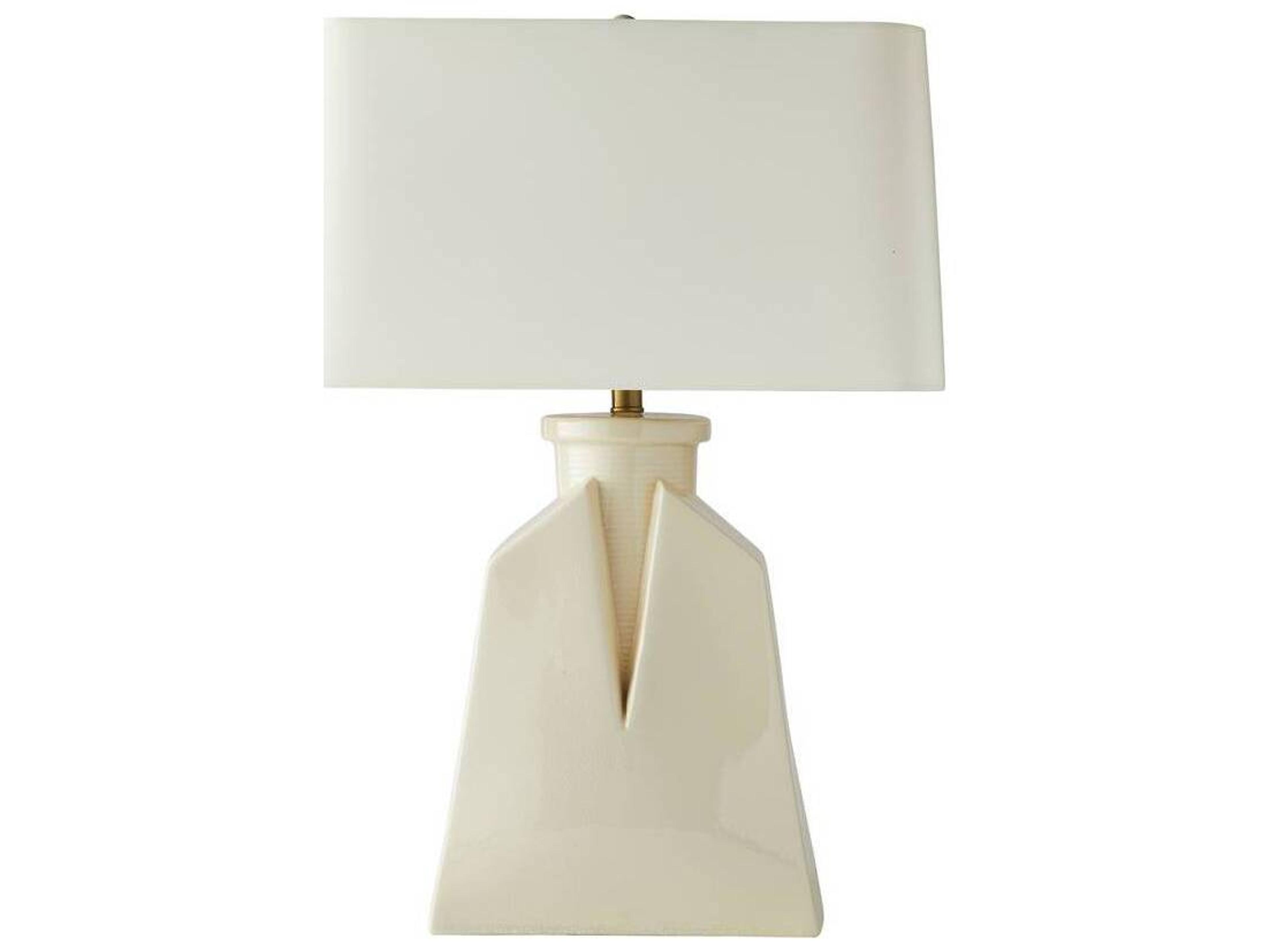Arteriors Home Ivory Crackle Off White Buffet Lamp