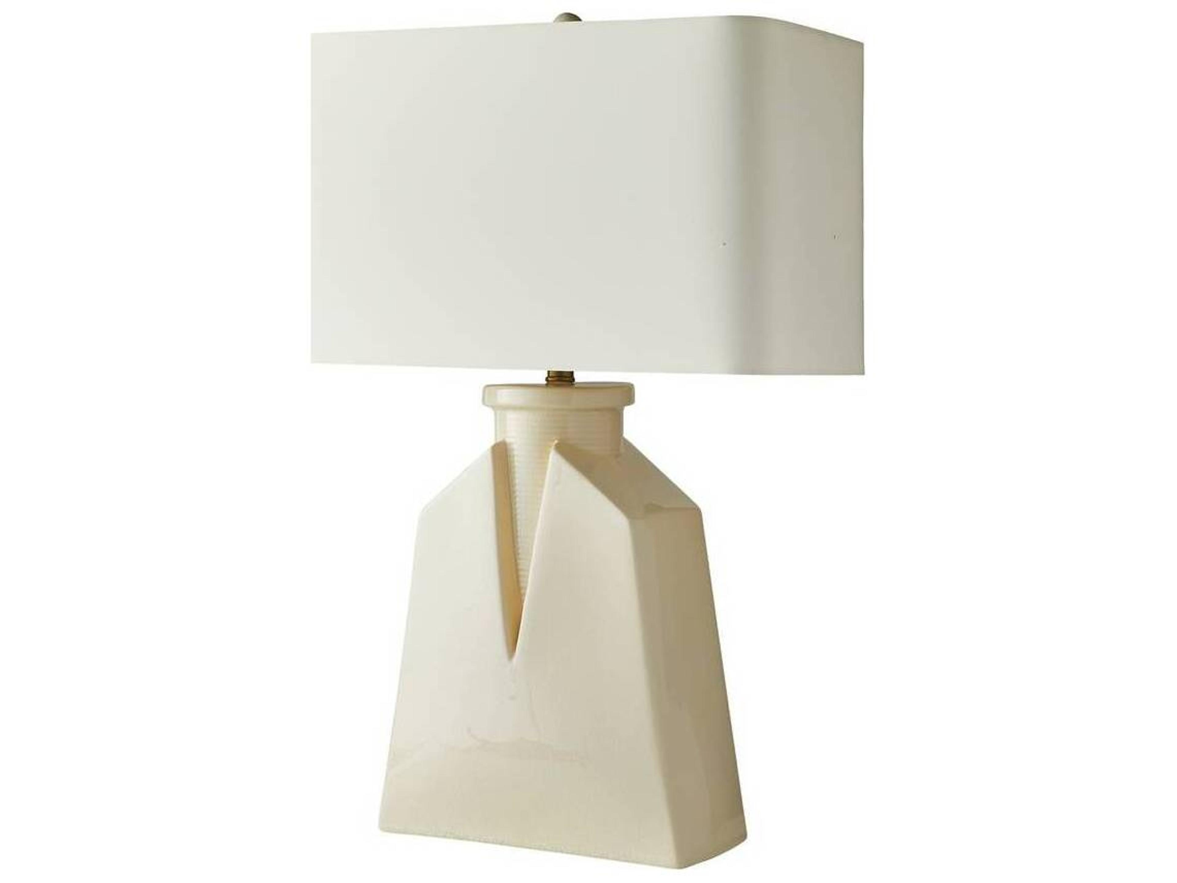 Arteriors Home Ivory Crackle Off White Buffet Lamp