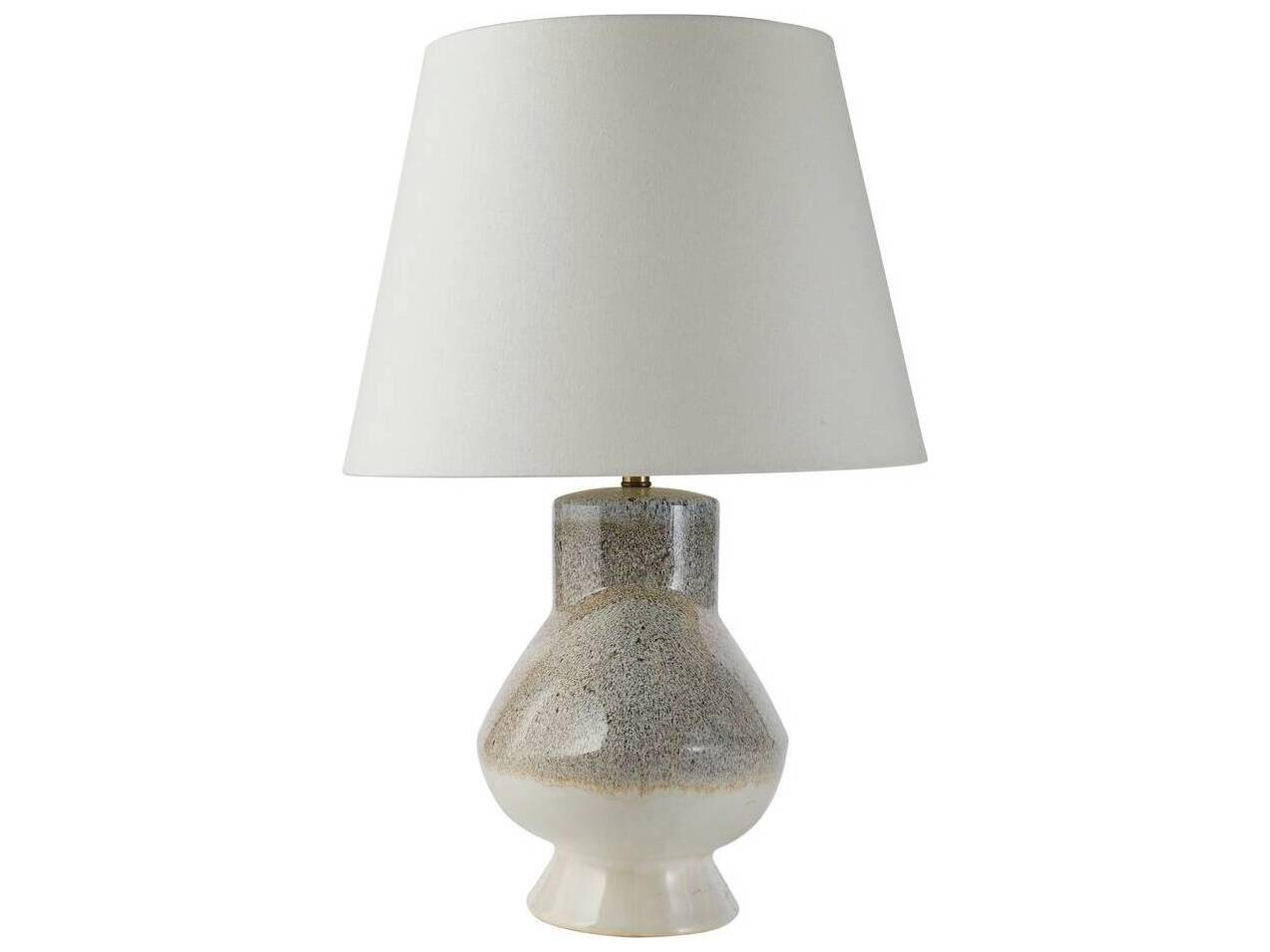 Arteriors Home Ginn Pebble Reactive Antique Brass Buffet Lamp