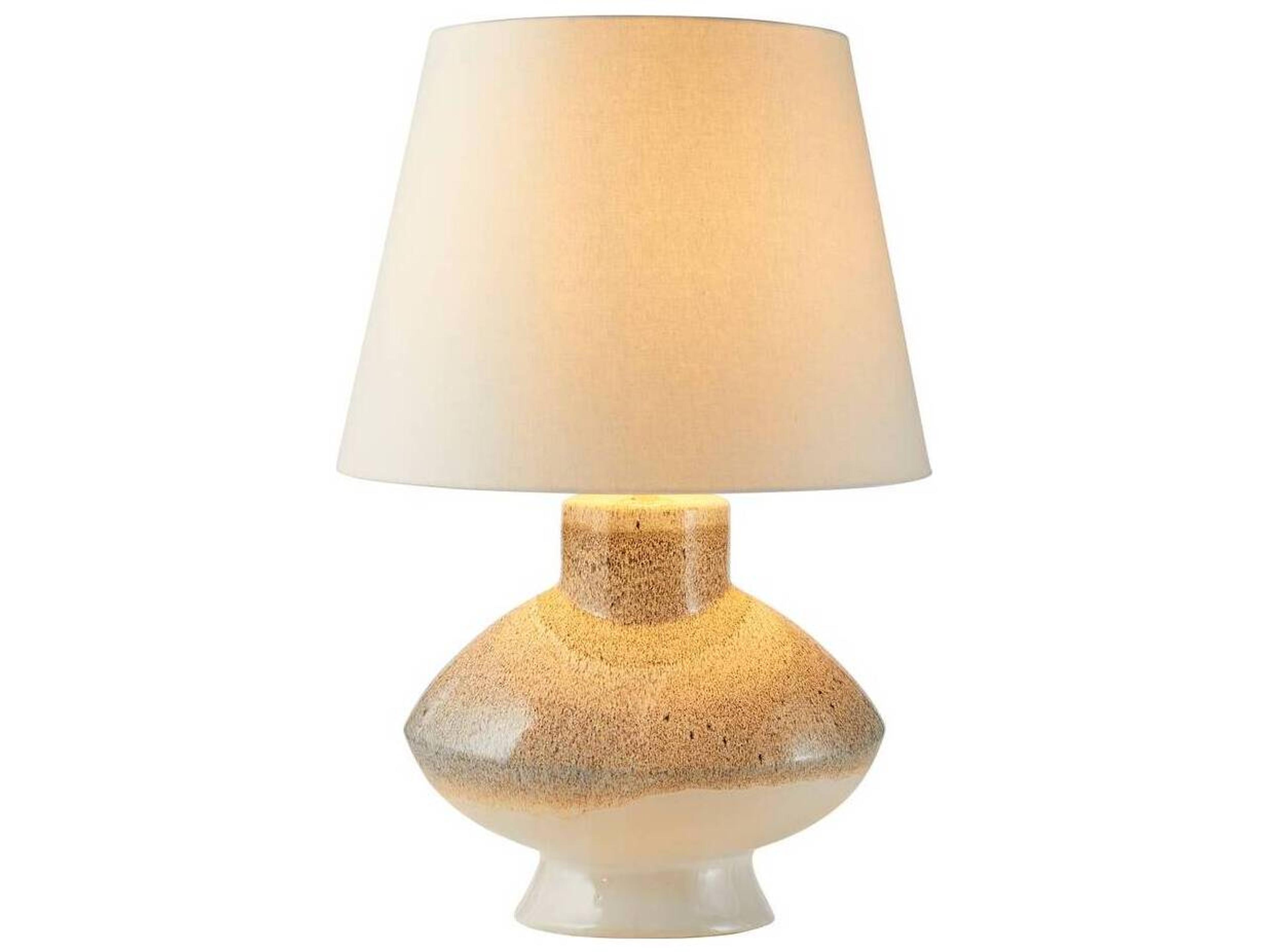 Arteriors Home Ginn Pebble Reactive Antique Brass Buffet Lamp