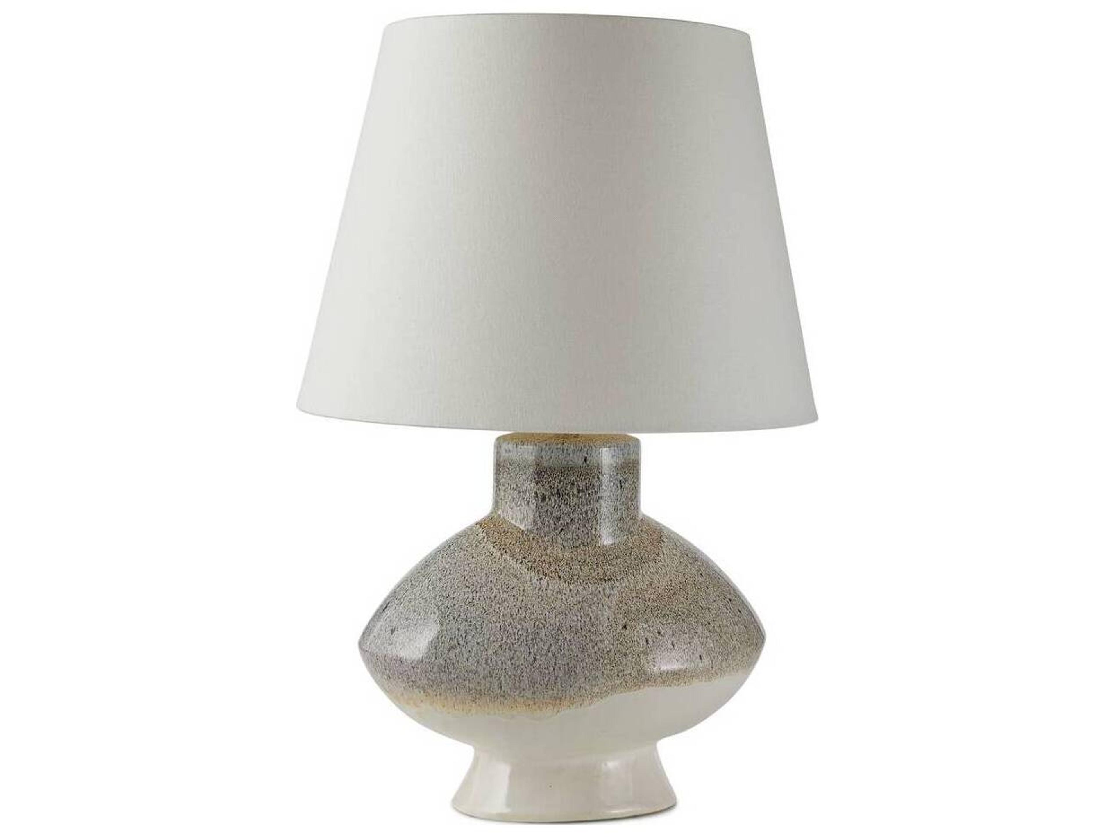 Arteriors Home Ginn Pebble Reactive Antique Brass Buffet Lamp