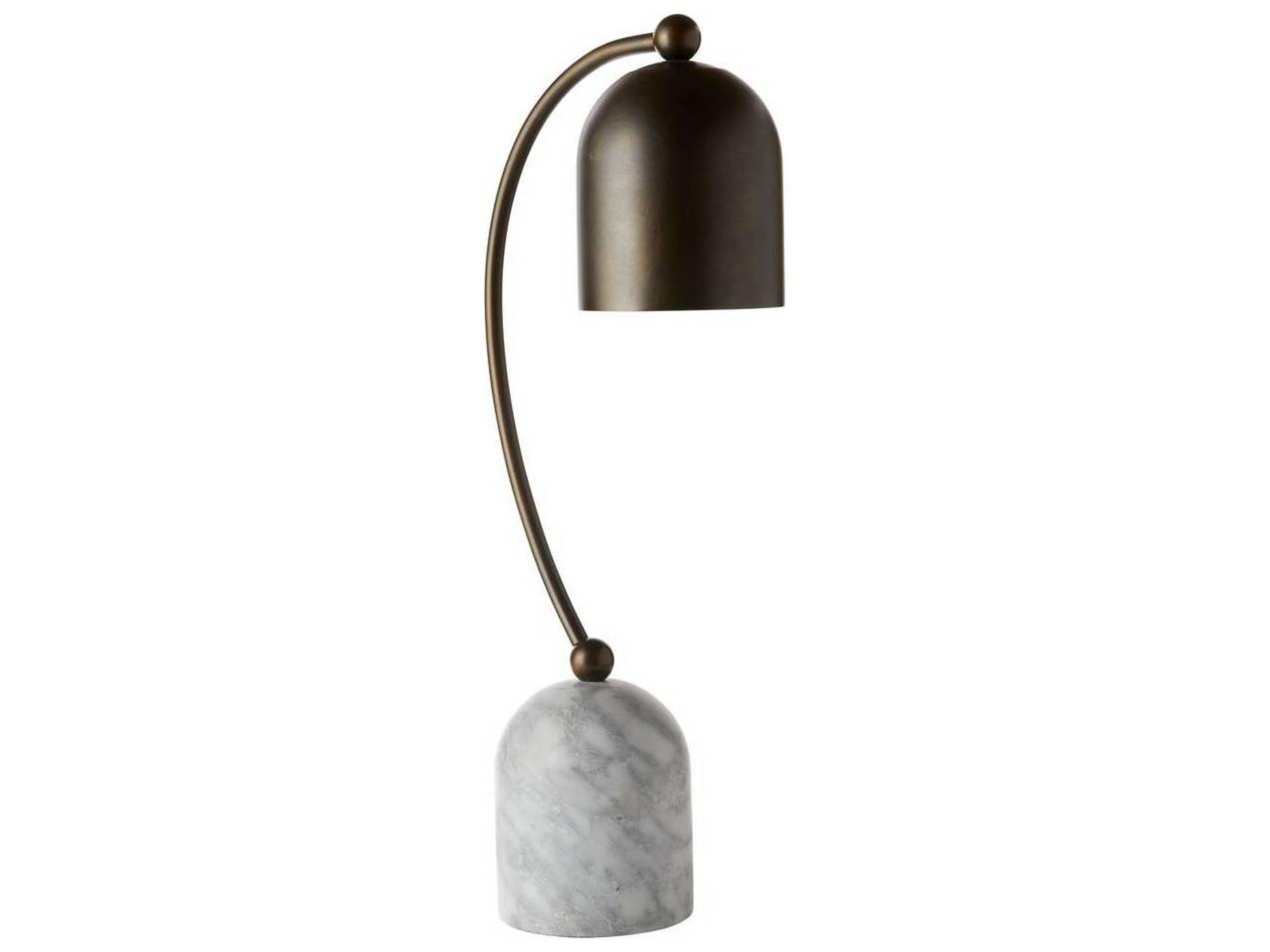 Arteriors Home Daley English Bronze Gray Flower Table Lamp