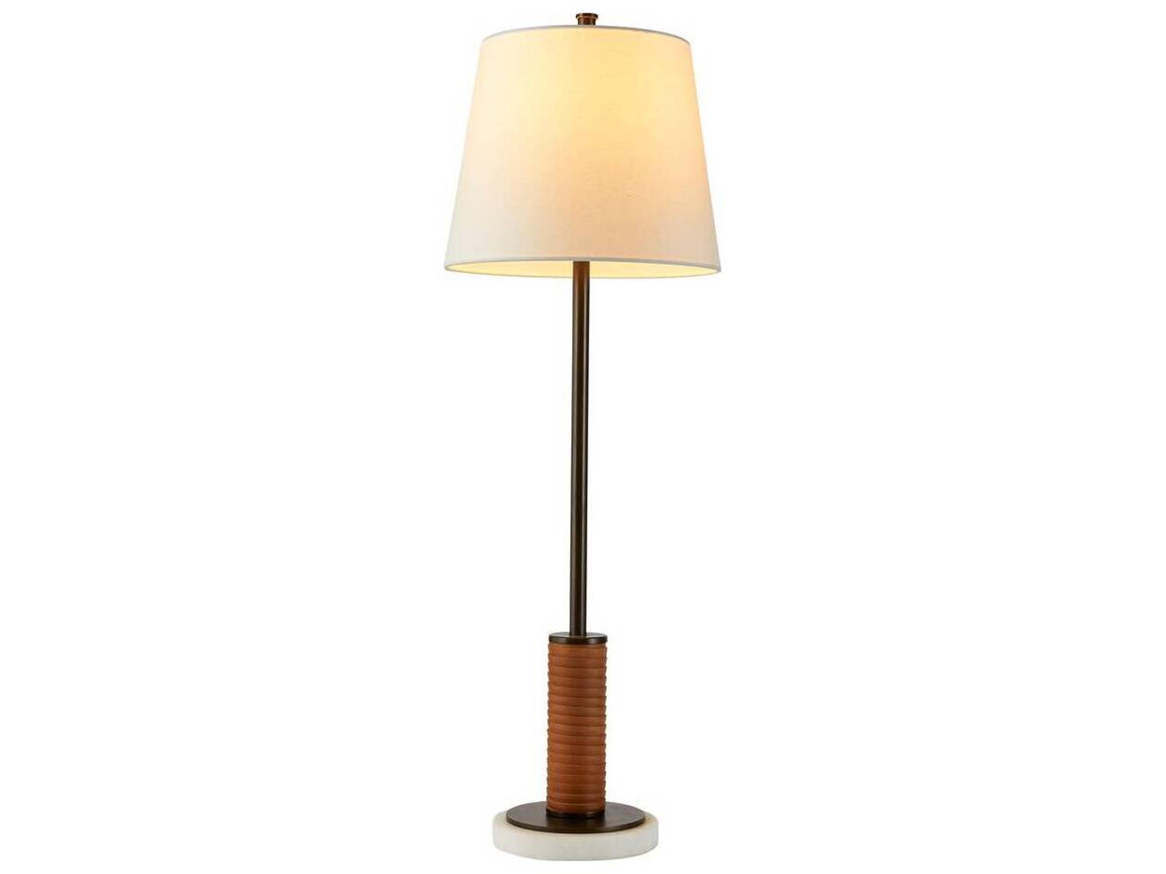 Arteriors Home Conway English Bronze White Buffet Lamp