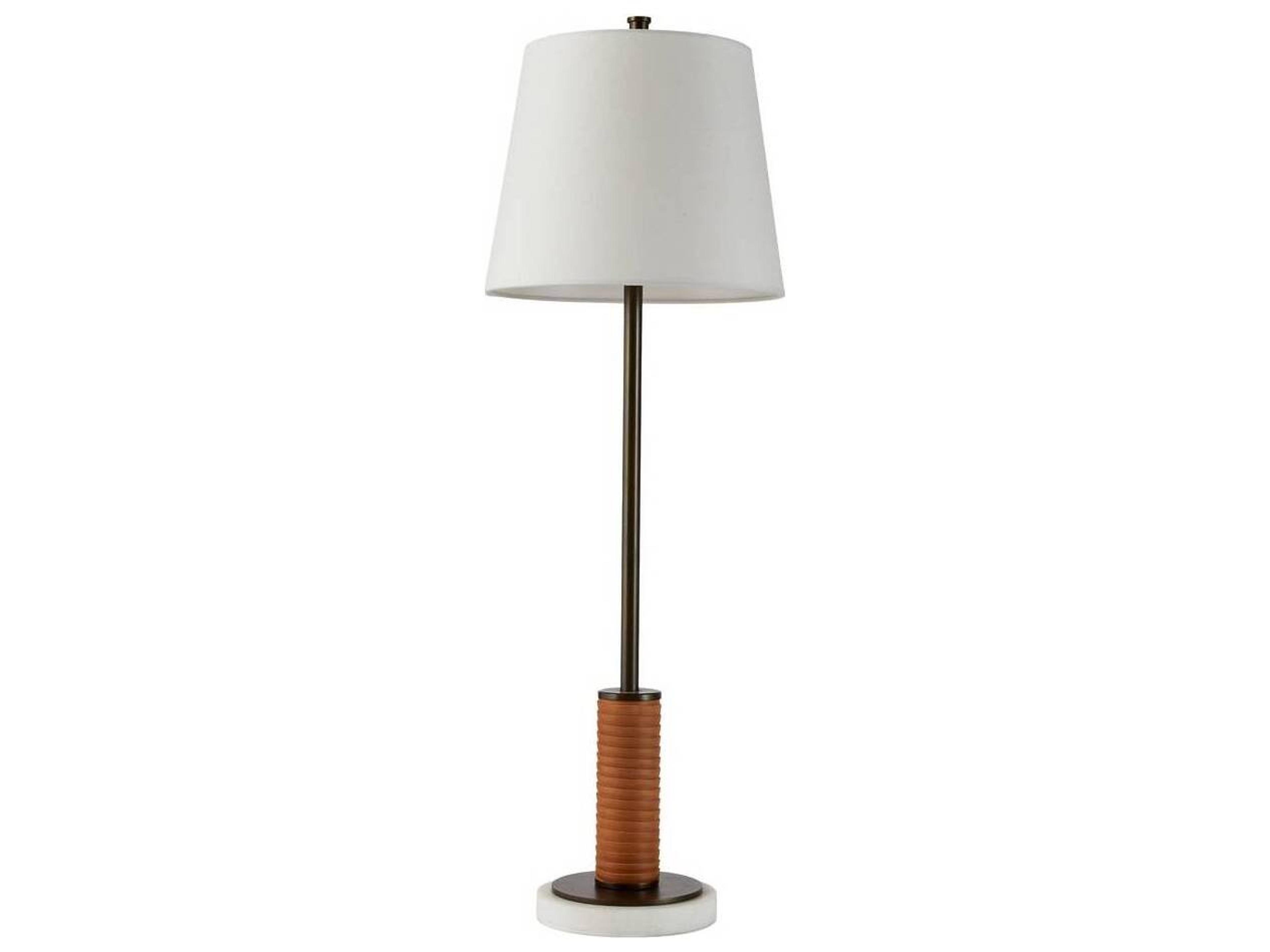 Arteriors Home Conway English Bronze White Buffet Lamp