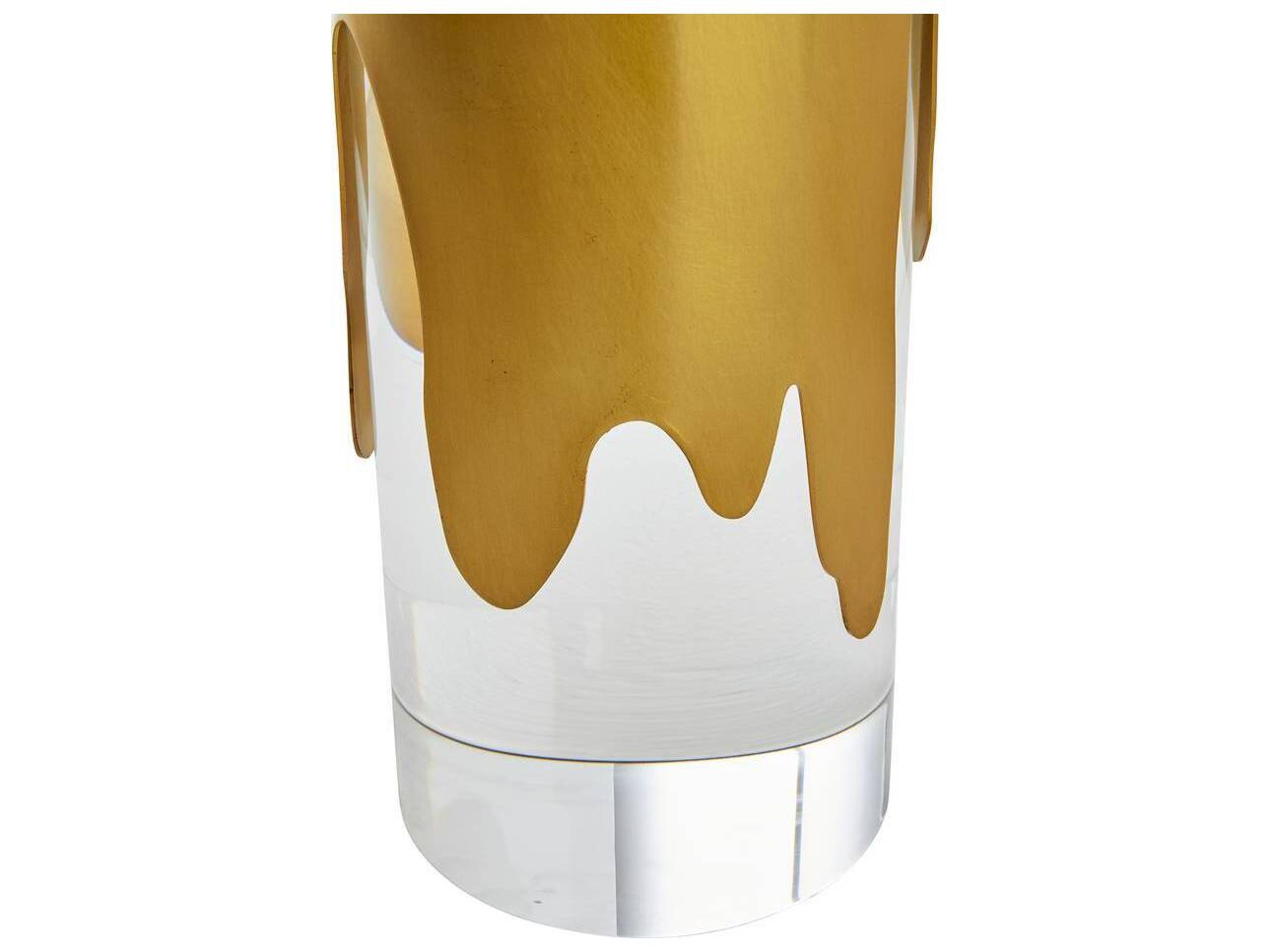 Arteriors Home Equinox Clear Antique Brass Buffet Lamp