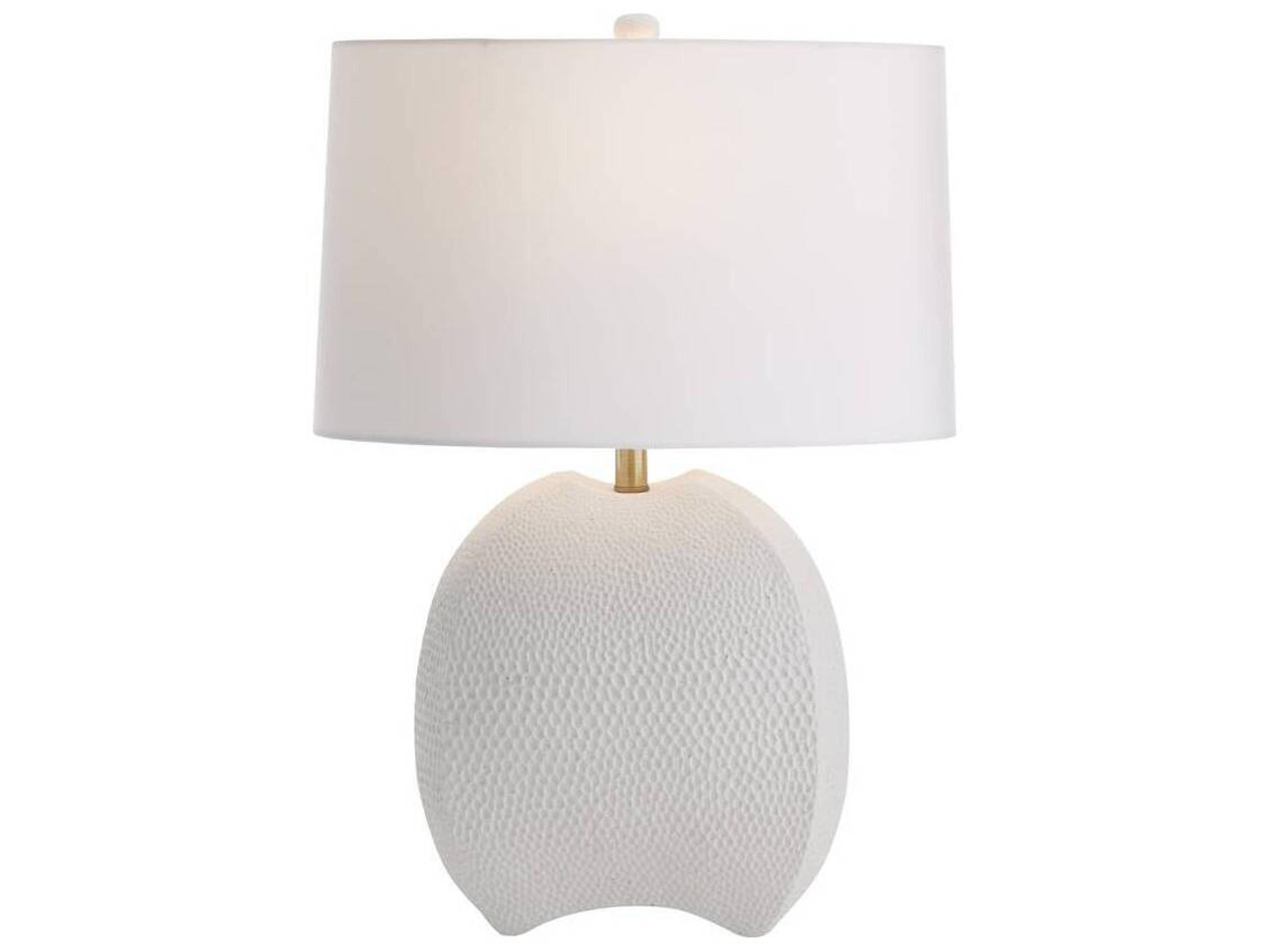 Fairbanks Table Lamp White Ceramic Textured