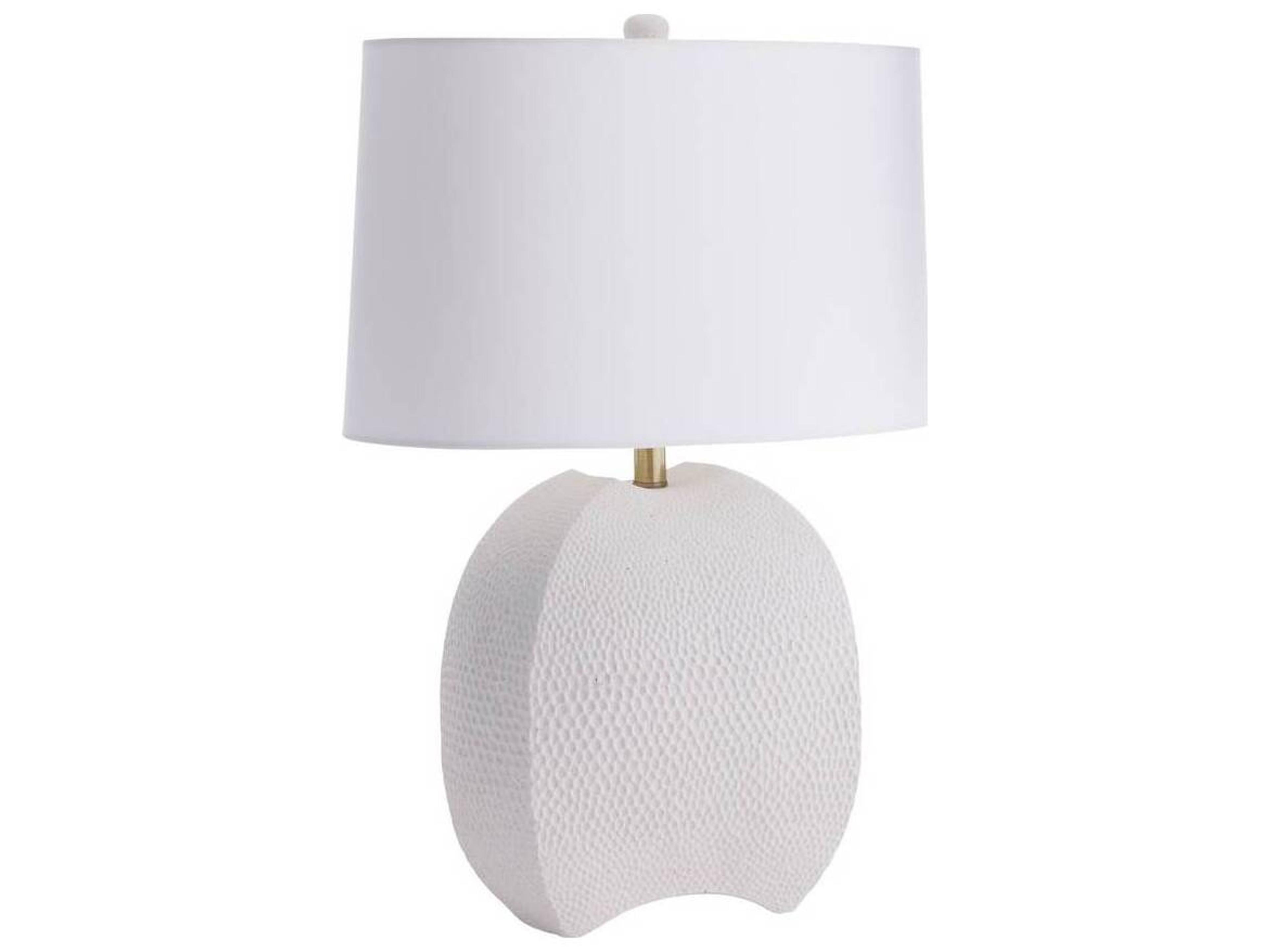 Arteriors Home Fairbanks White Antique Brass Buffet Lamp