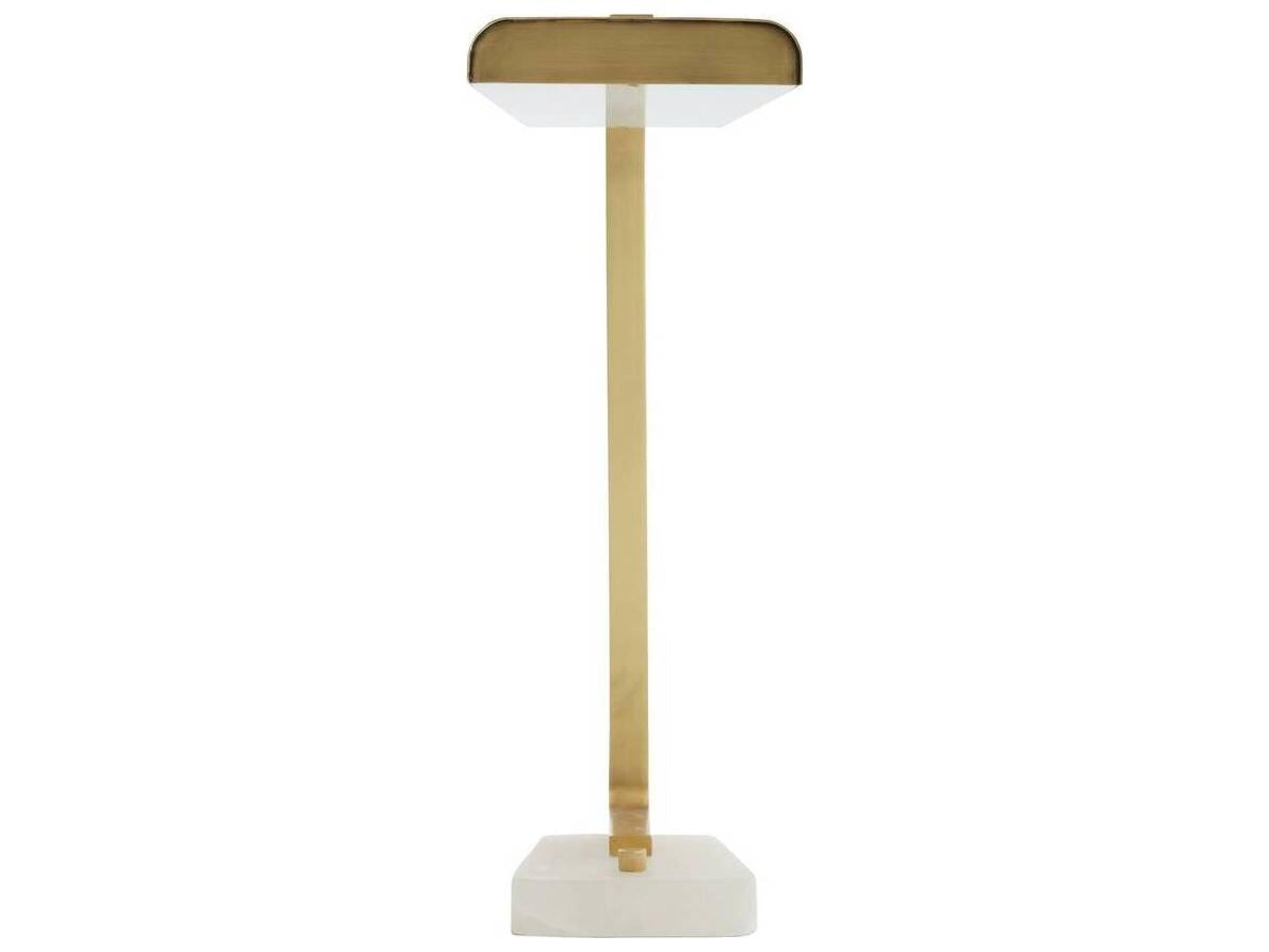 Arteriors Home Genevieve Antique Brass White Table Lamp