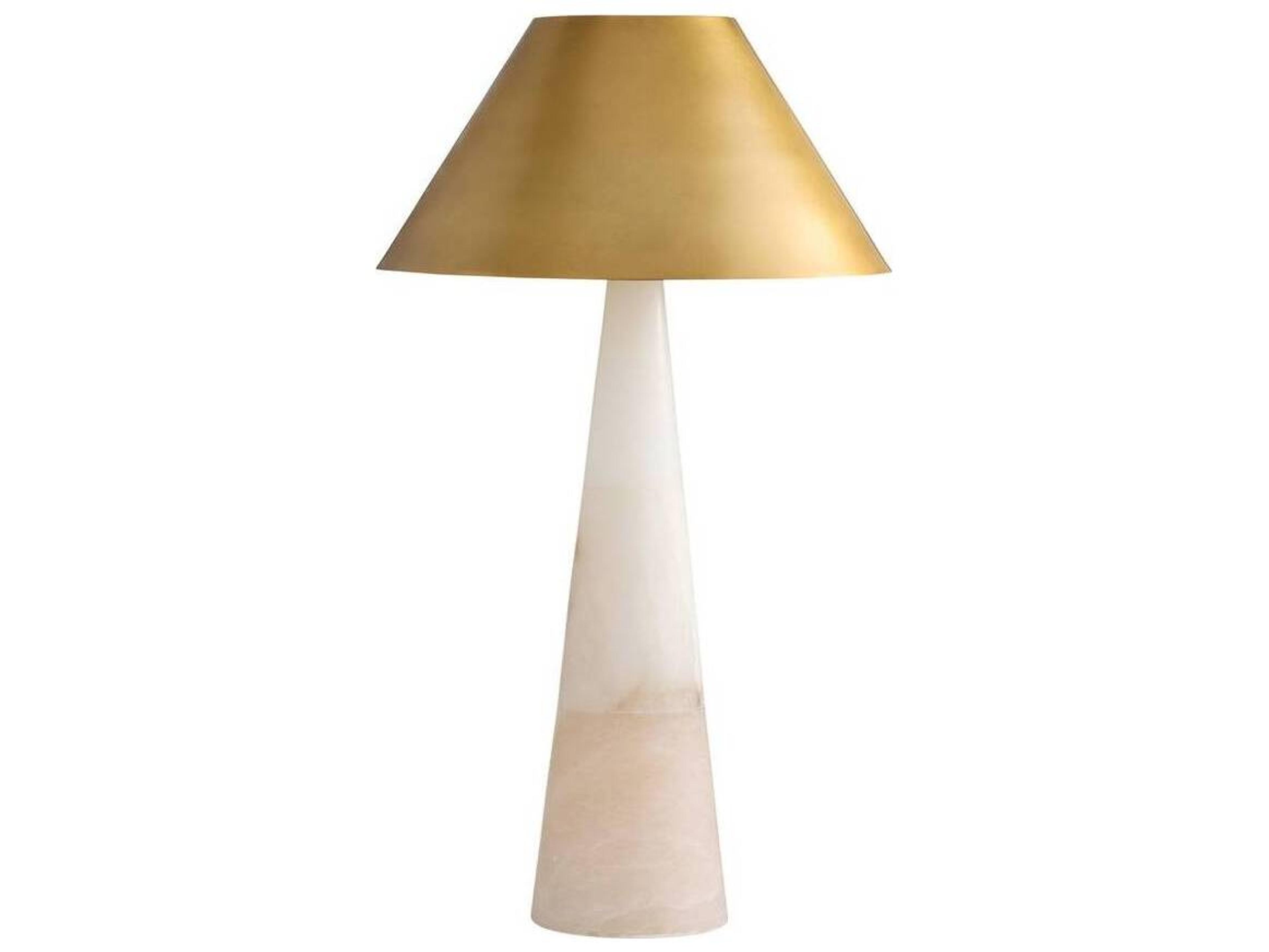 Arteriors Home Chanell White Antique Brass Gold Buffet Lamp