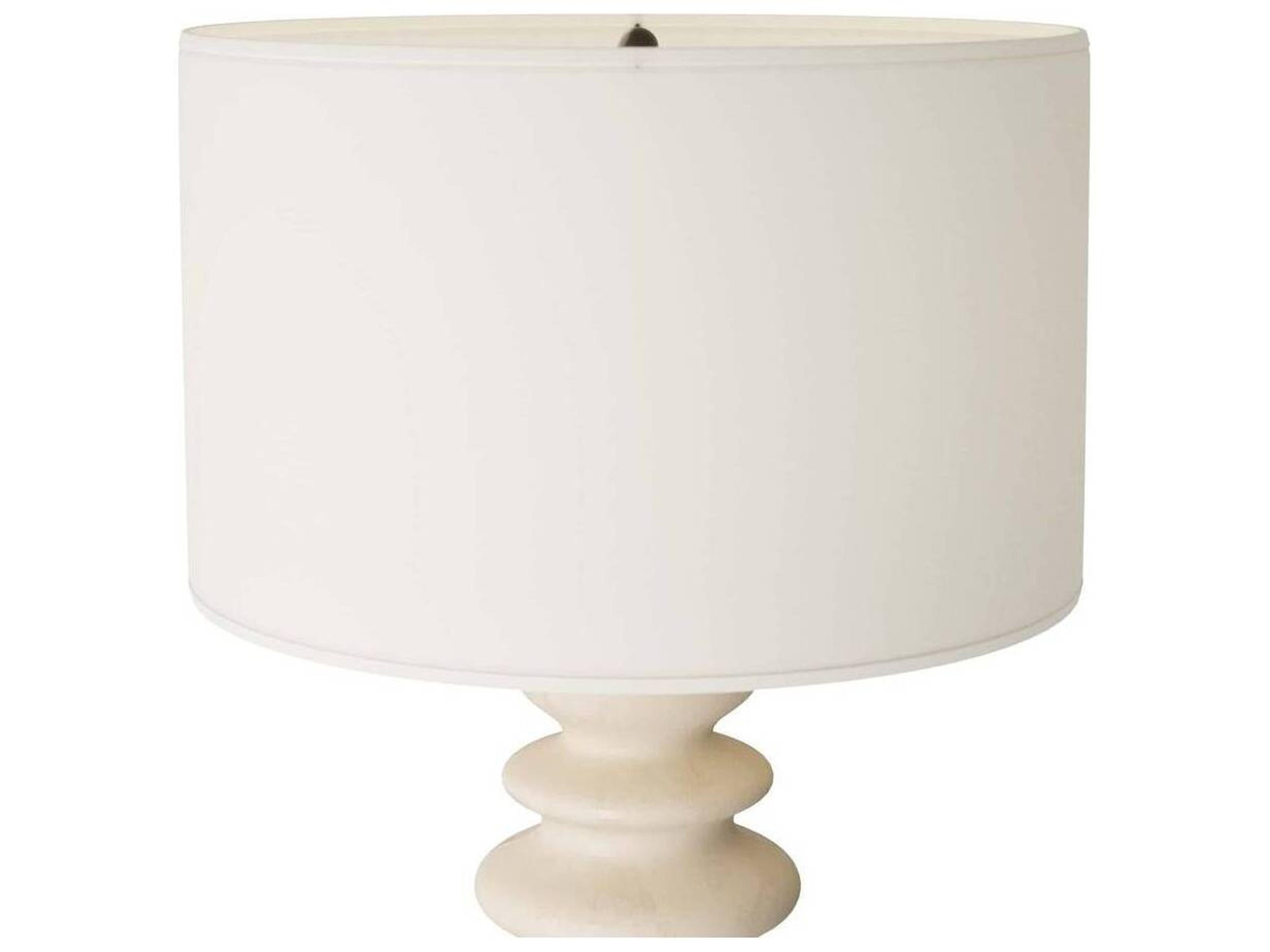 Arteriors Home Worland Matte Ivory Antique Brass White Buffet Lamp