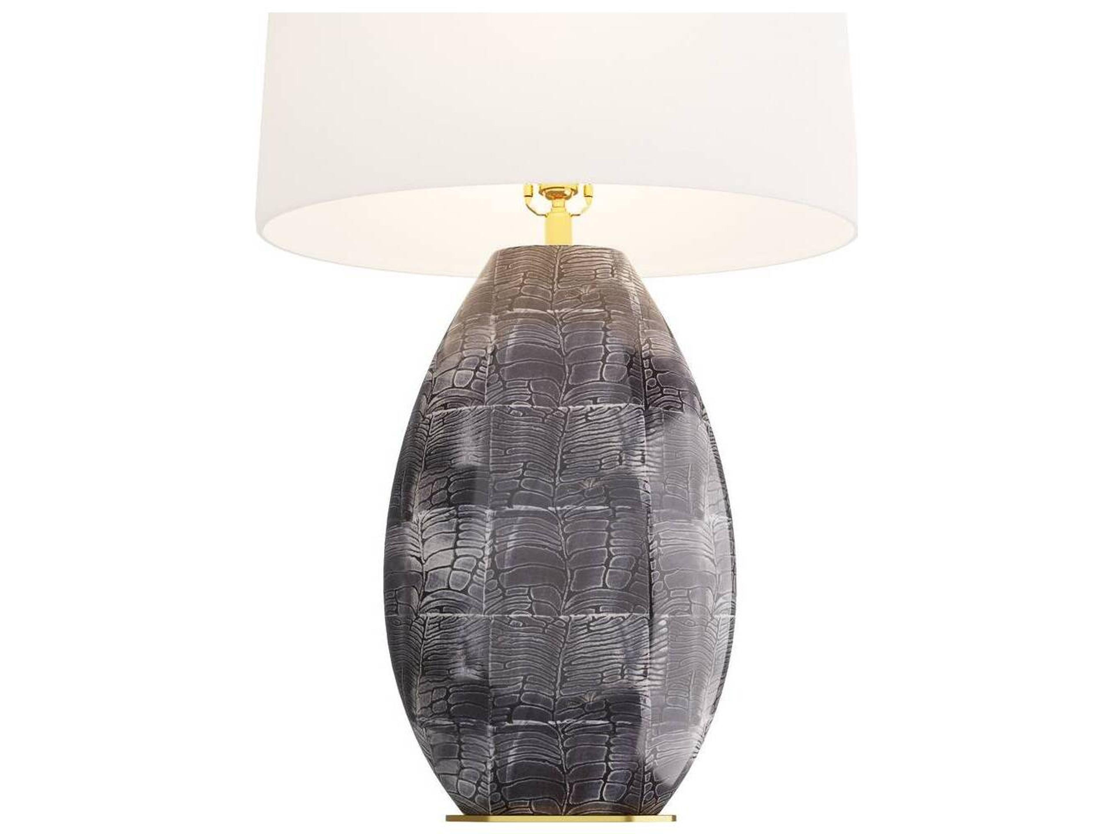 Arteriors Home Gray Cobra Buffet Lamp