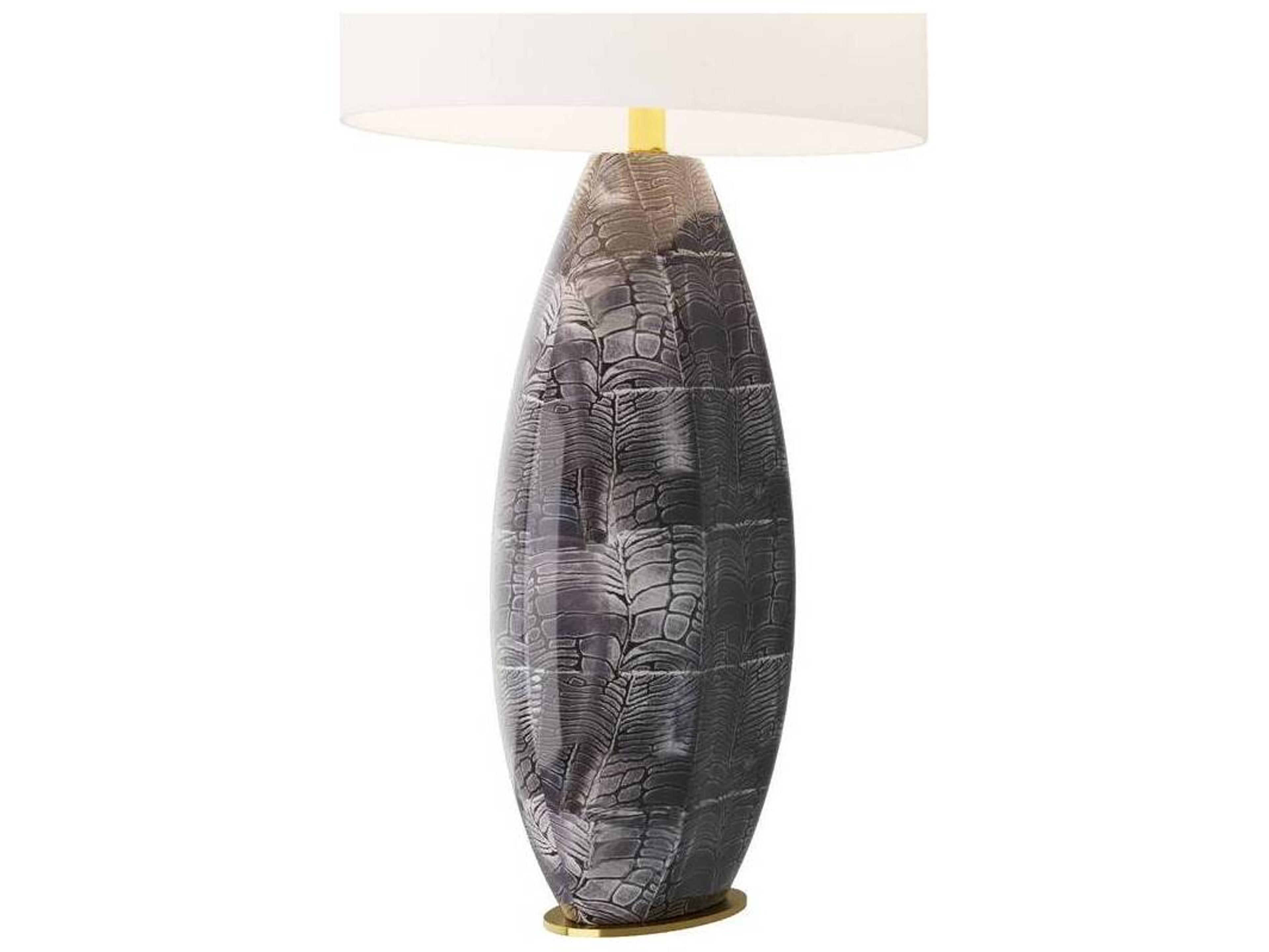 Arteriors Home Gray Cobra Buffet Lamp