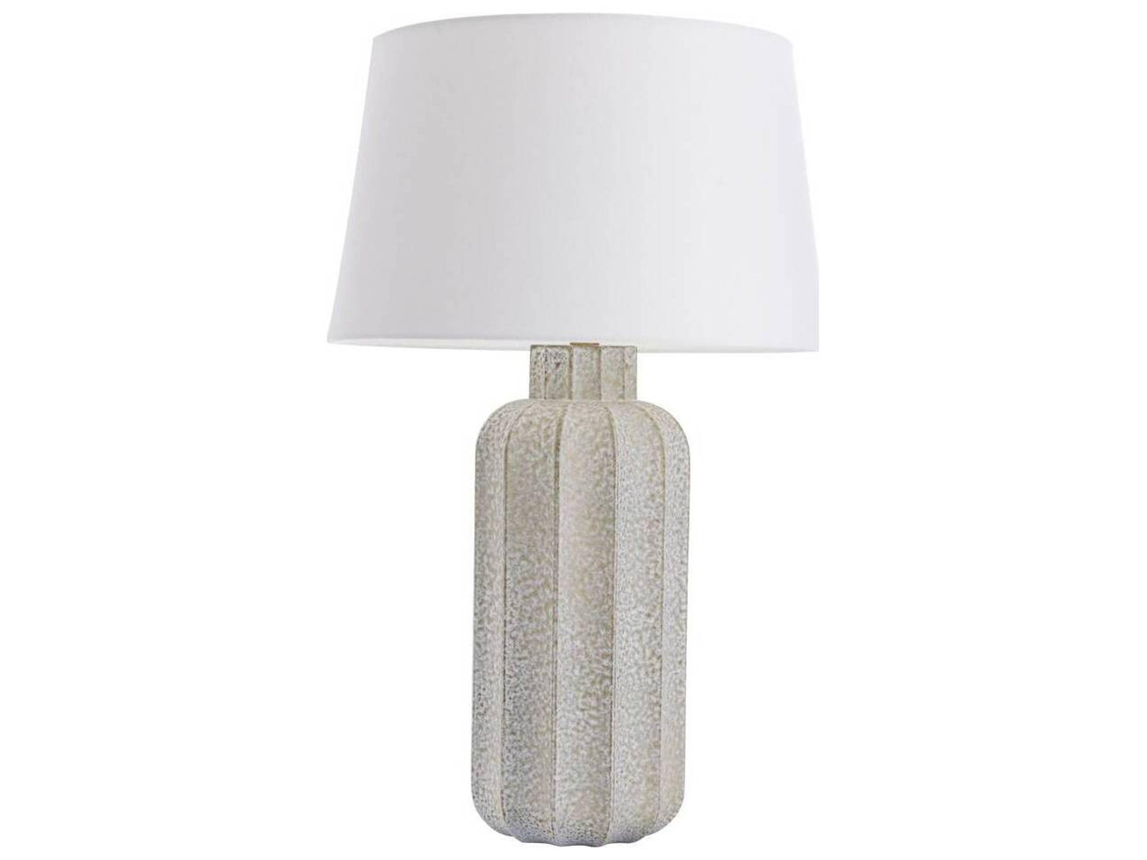 Arteriors Home Henrietta Lunar Reactive Antique Brass White Buffet Lamp