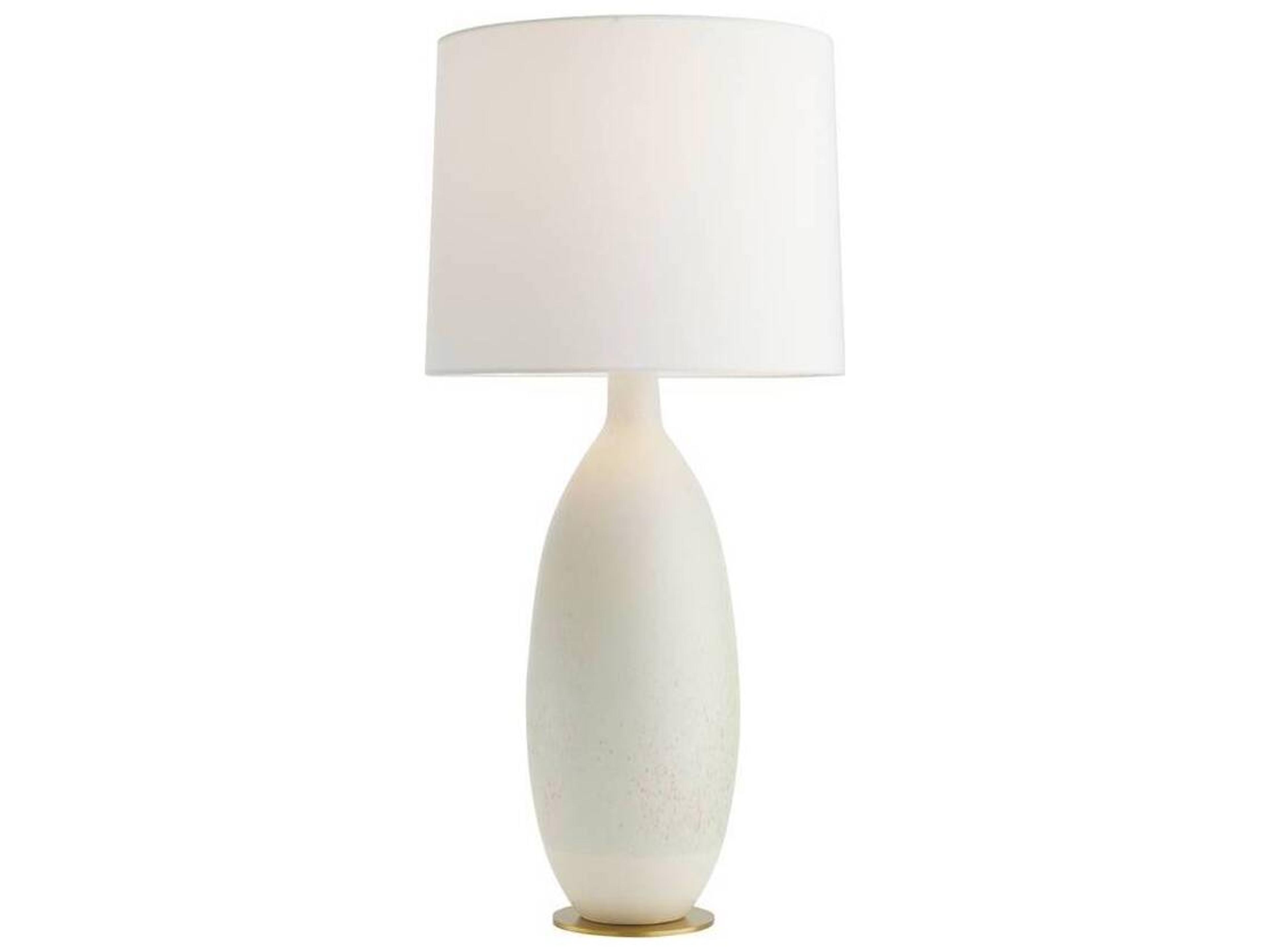 Arteriors Home Gola Quail Egg Antique Brass White Buffet Lamp