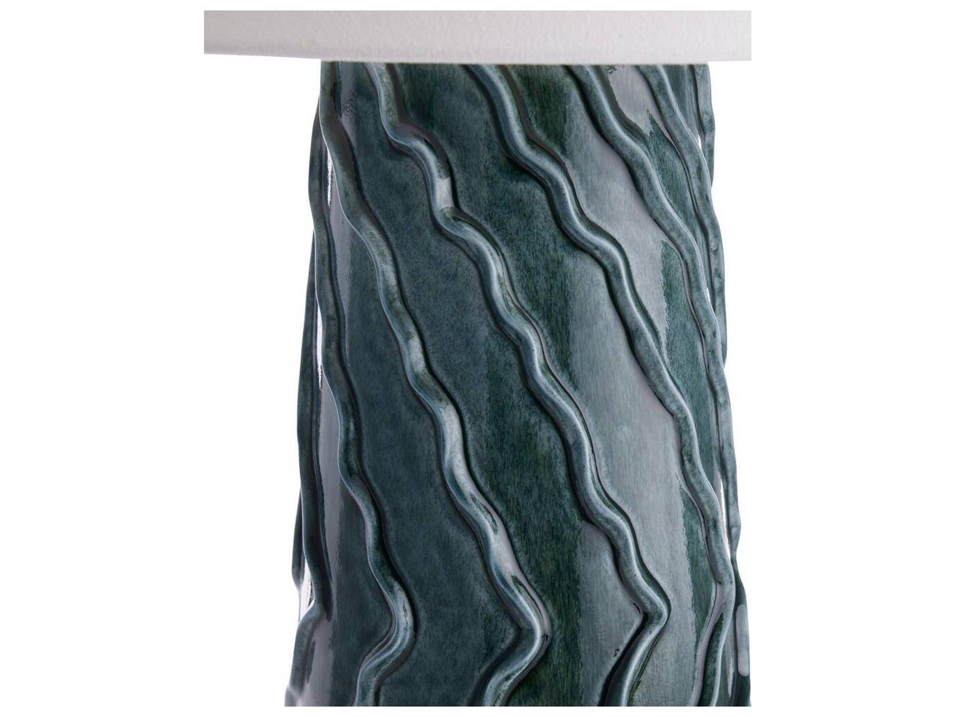 Arteriors Home Huron Amalfi Antique Brass Blue Buffet Lamp