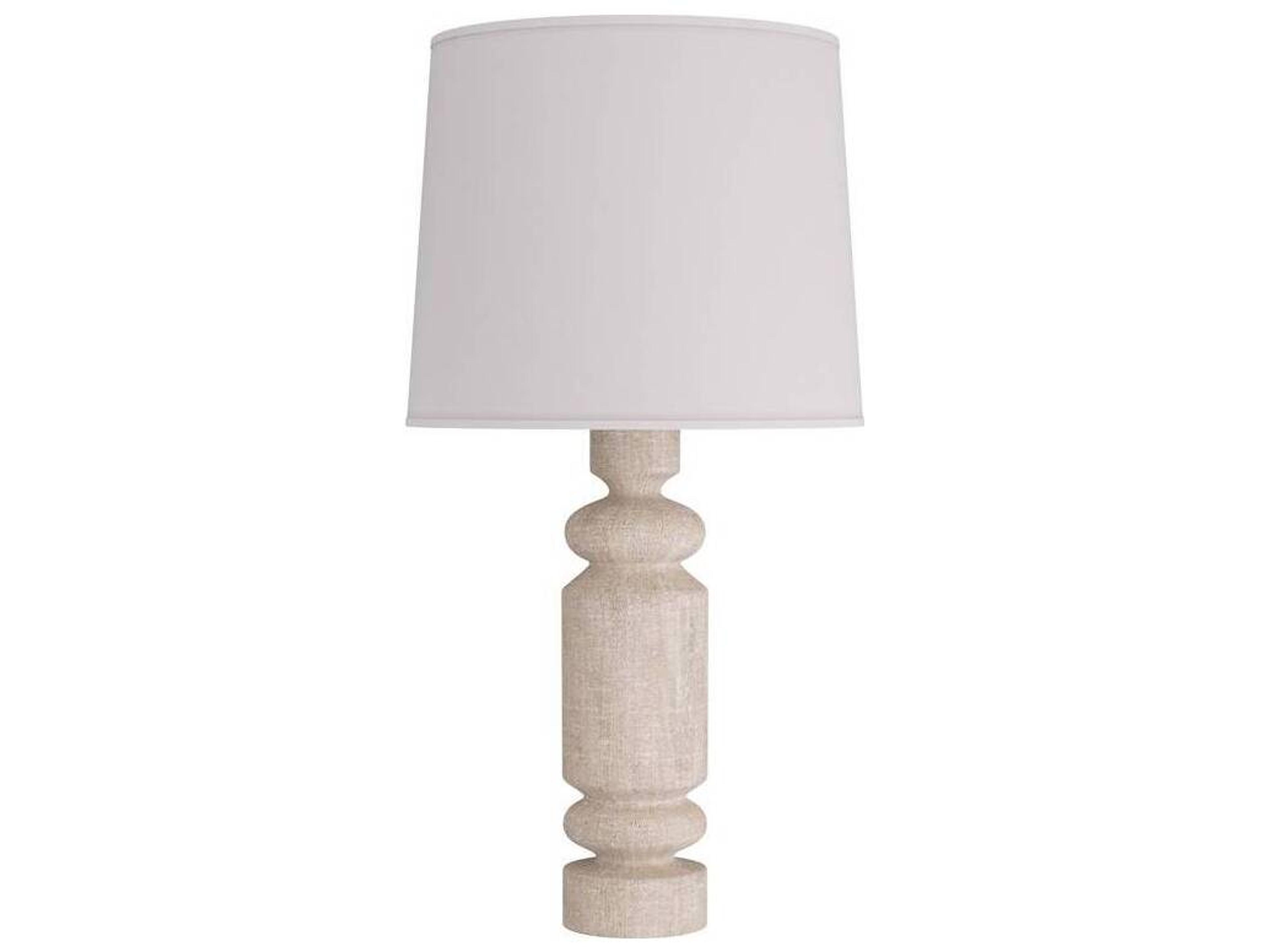 Woodrow Table Lamp Carved Wood Totemic
