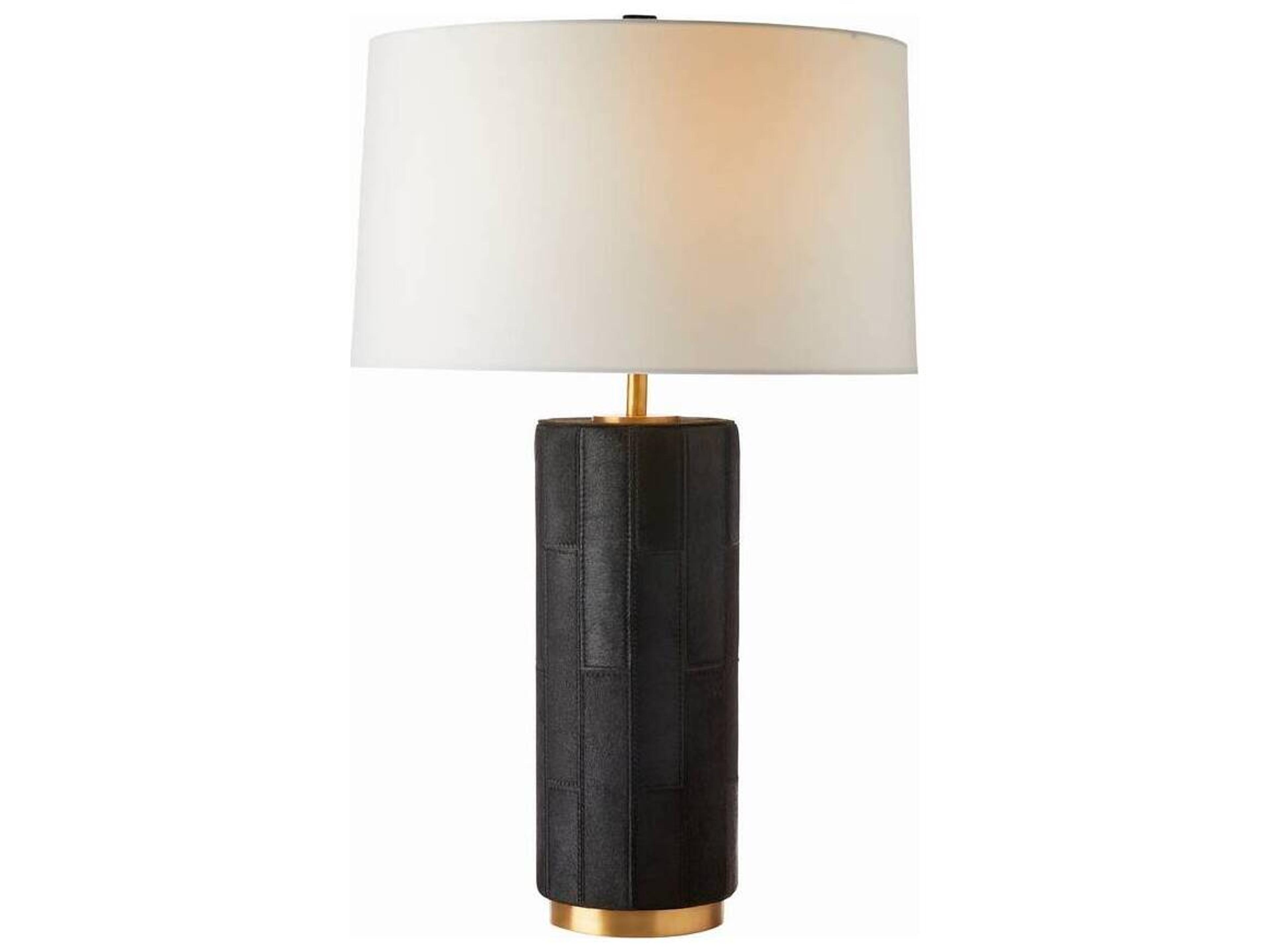 Arteriors Home Cartwright Black Antique Brass White Buffet Lamp