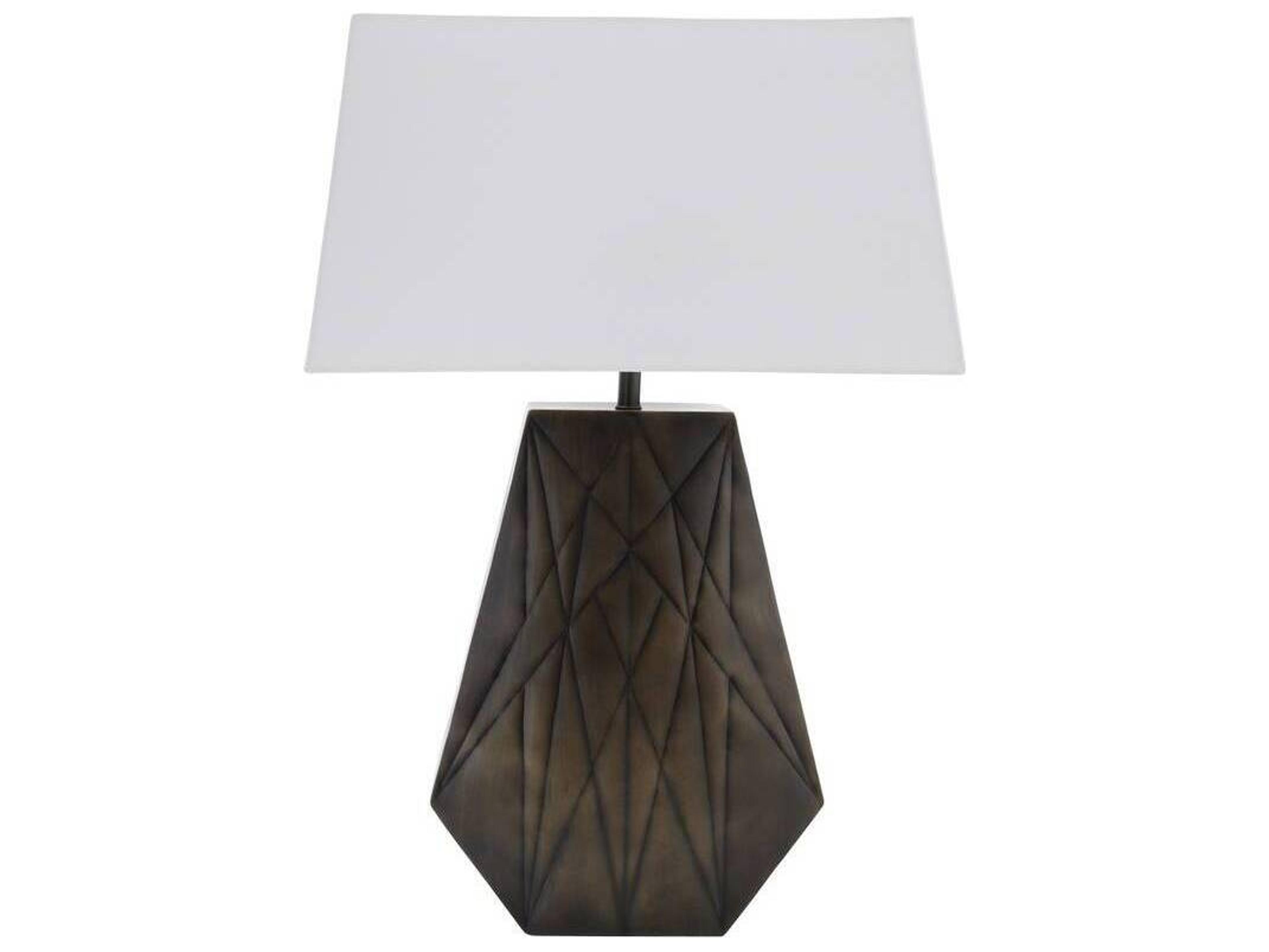 Arteriors Home Gentry Bronze White Buffet Lamp