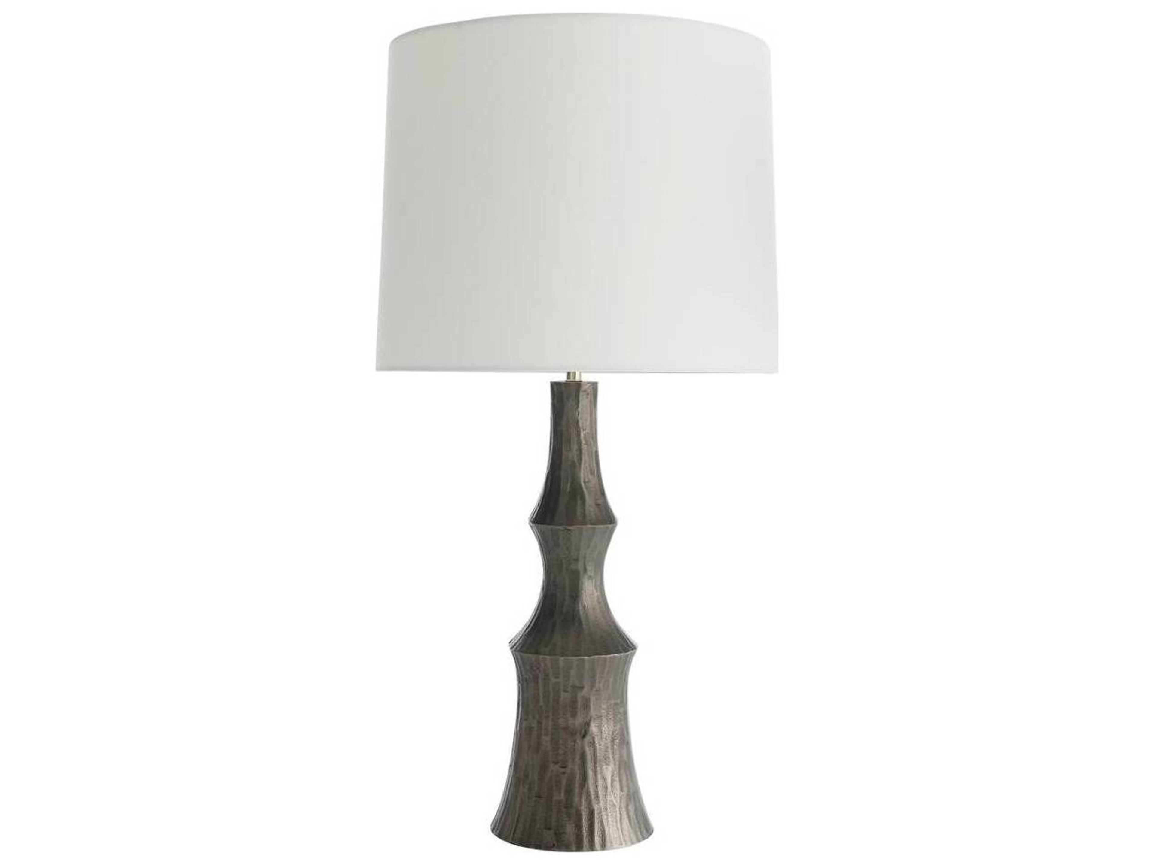 Arteriors Home Grainger Graphite Polished Nickel Black Buffet Lamp