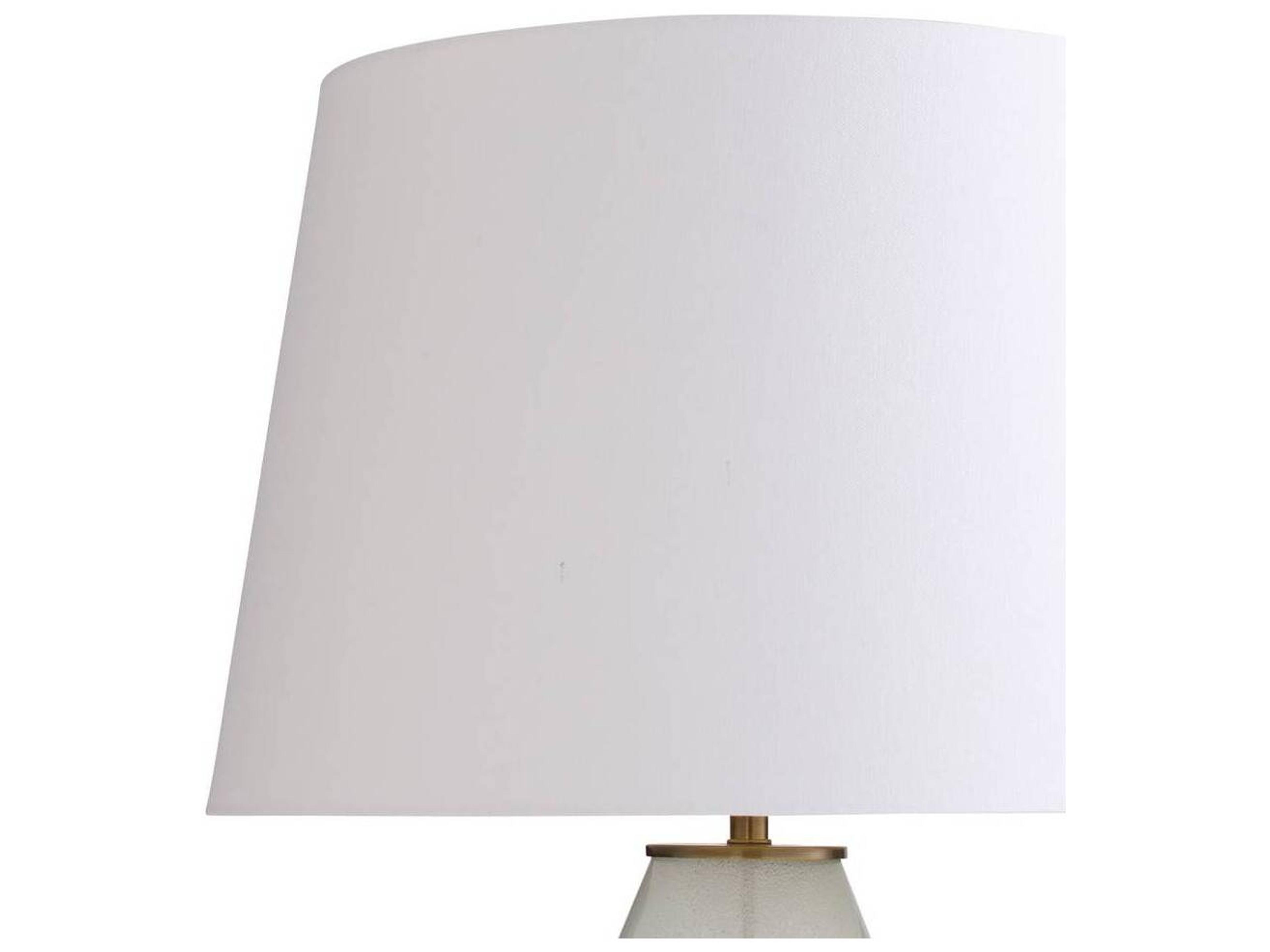 Arteriors Home Tiber Clear Antique Brass White Gold Table Lamp