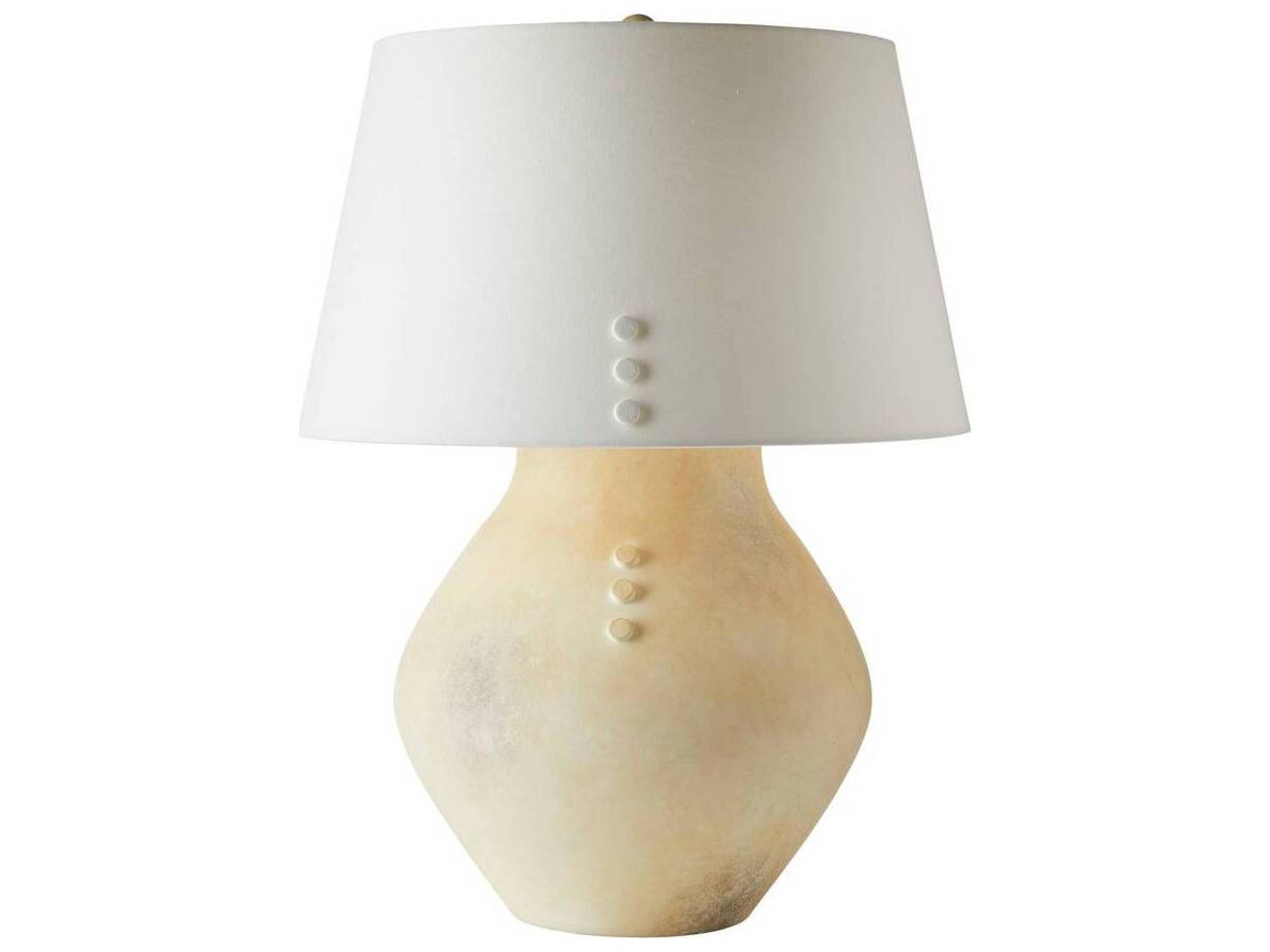 Egg Shell Yellow Buffet Lamp