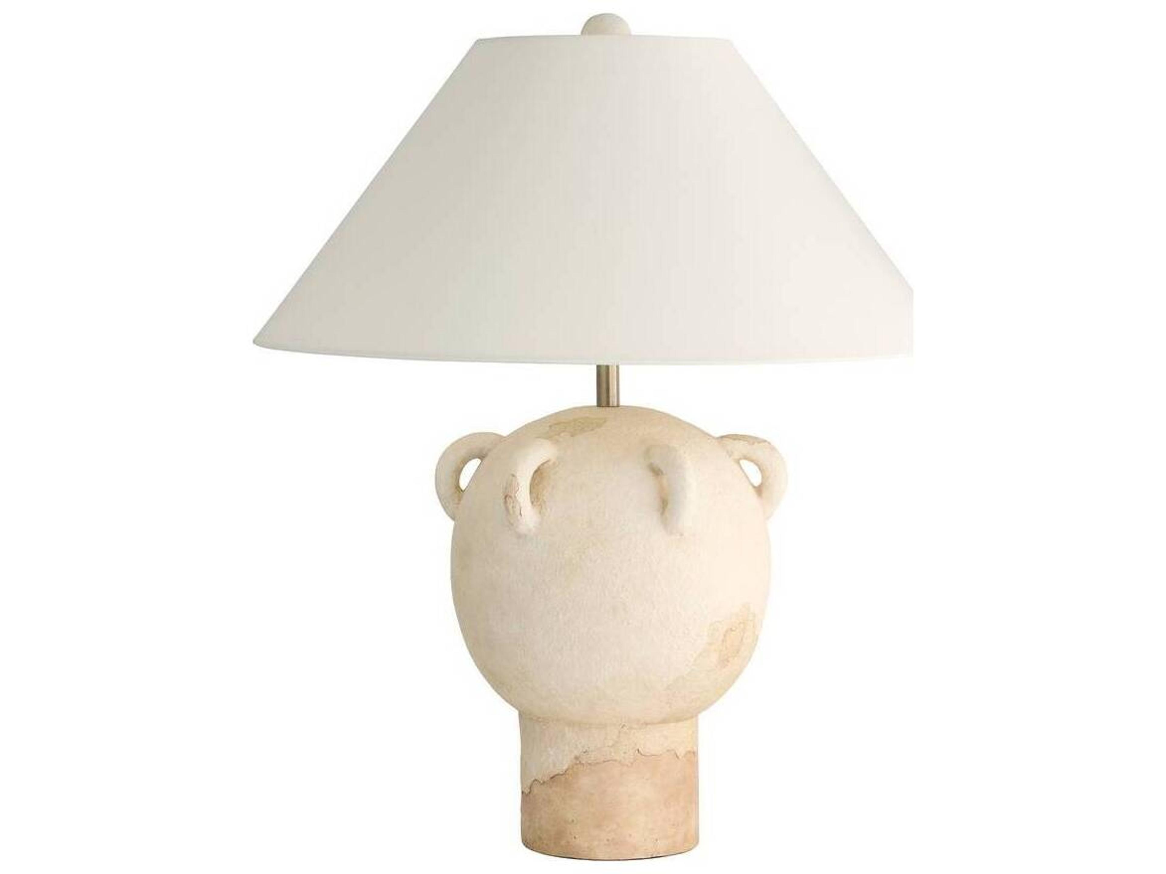 Arteriors Home Tuscan Wash Terracotta Off White Buffet Lamp