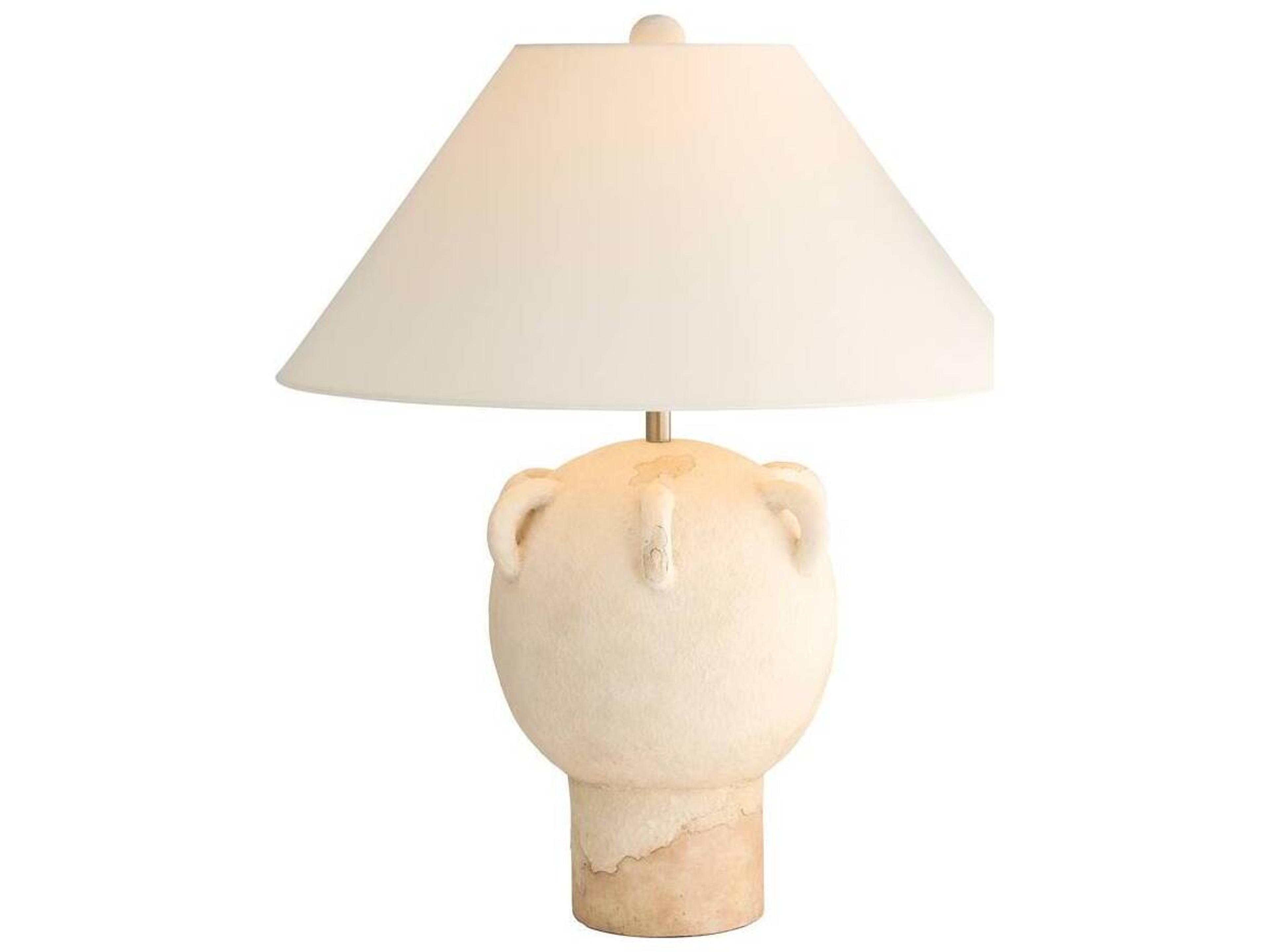 Arteriors Home Tuscan Wash Terracotta Off White Buffet Lamp