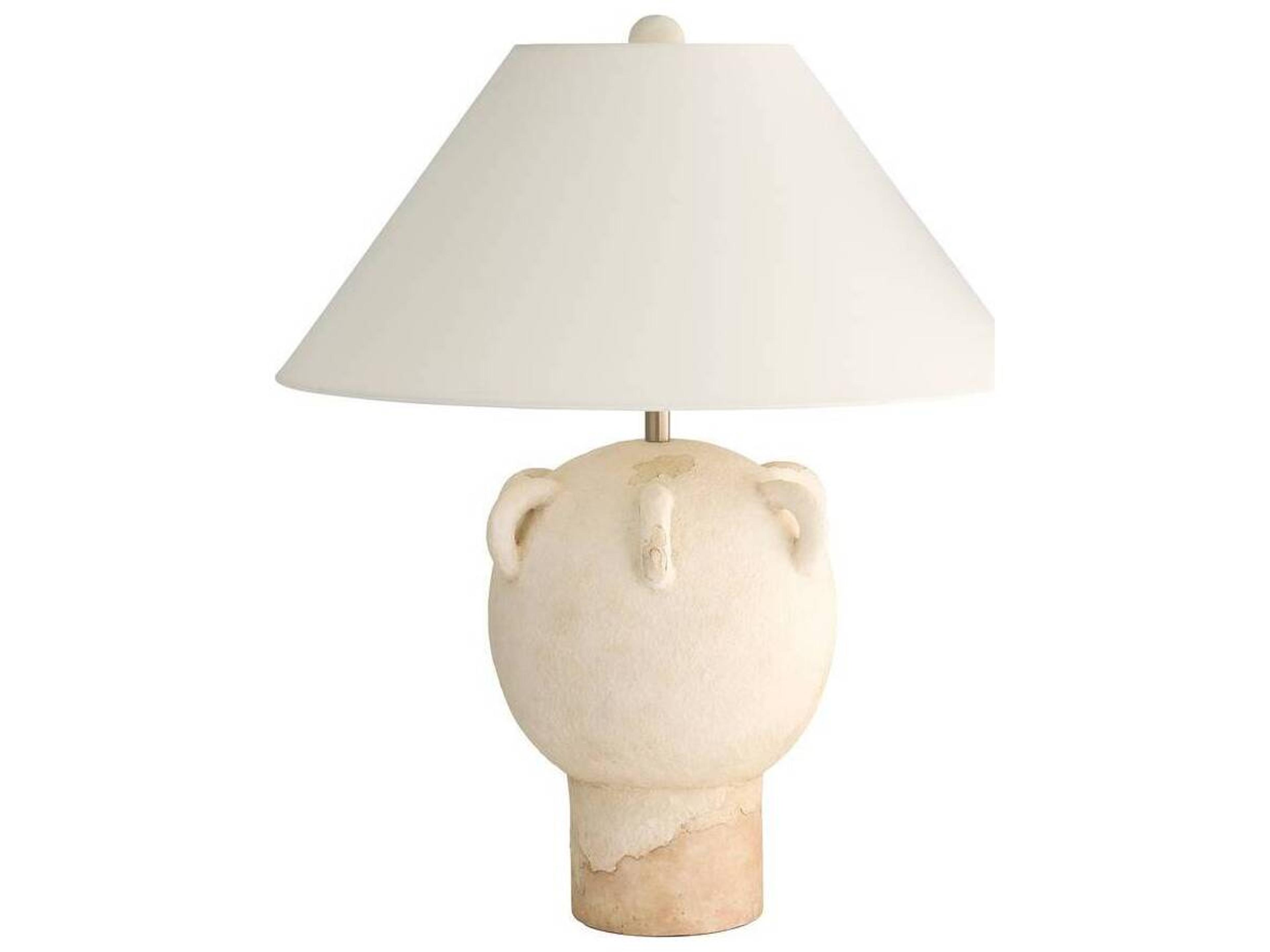 Arteriors Home Tuscan Wash Terracotta Off White Buffet Lamp