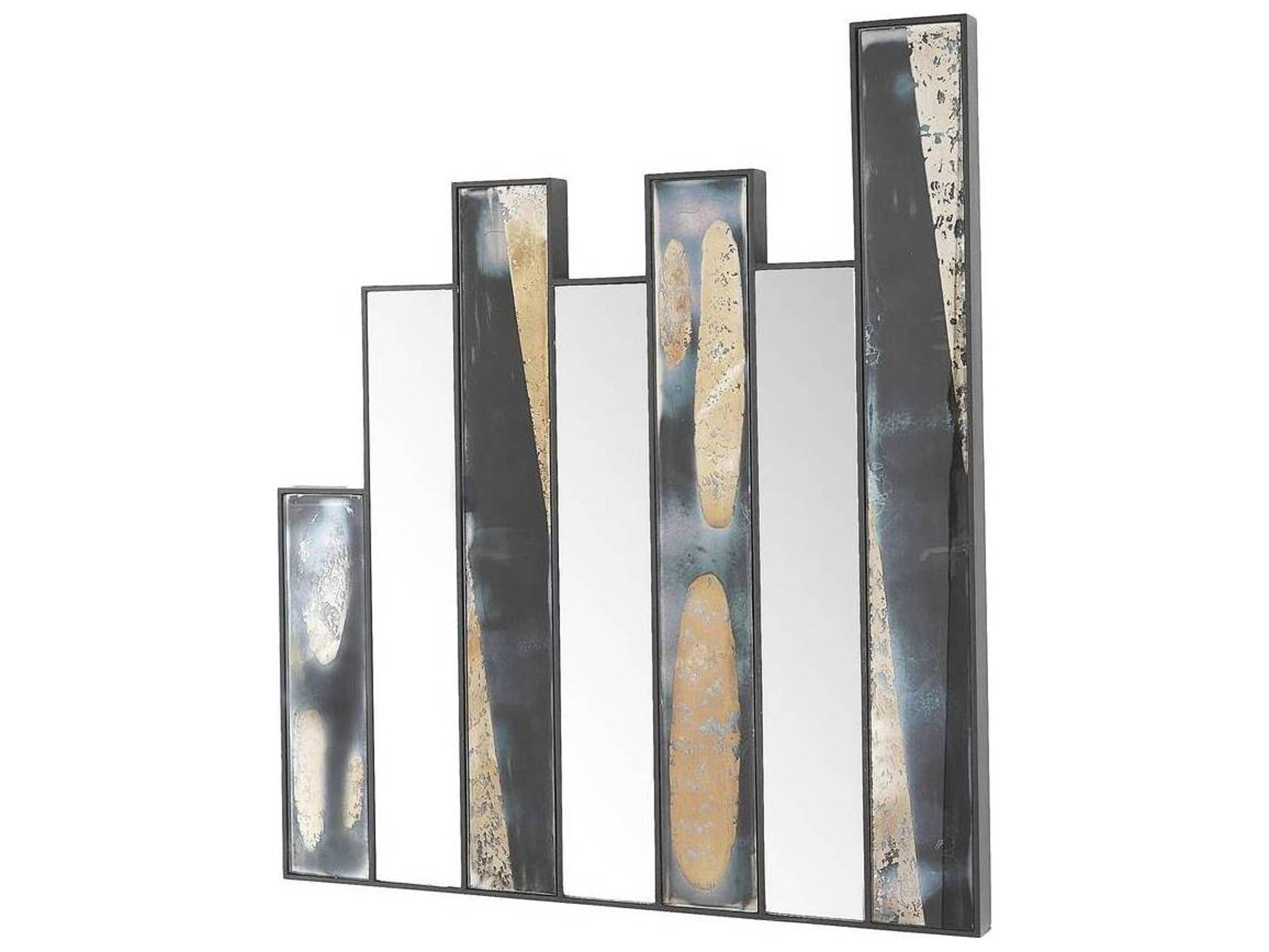 Arteriors Home Blackened Iron Dark Antique Wall Mirror