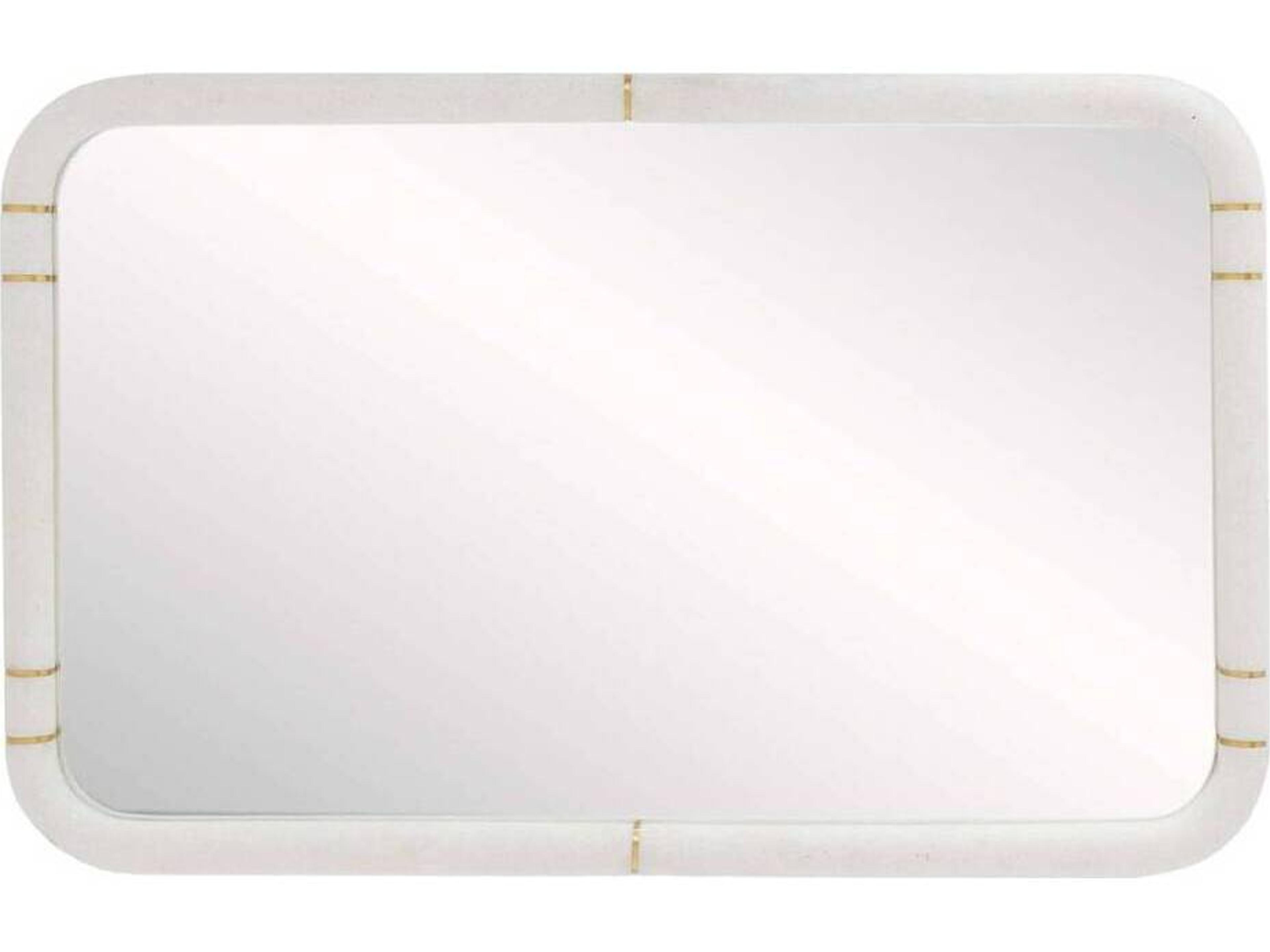 Arteriors Home Ivory Antique Brass Wall Mirror Rectangular