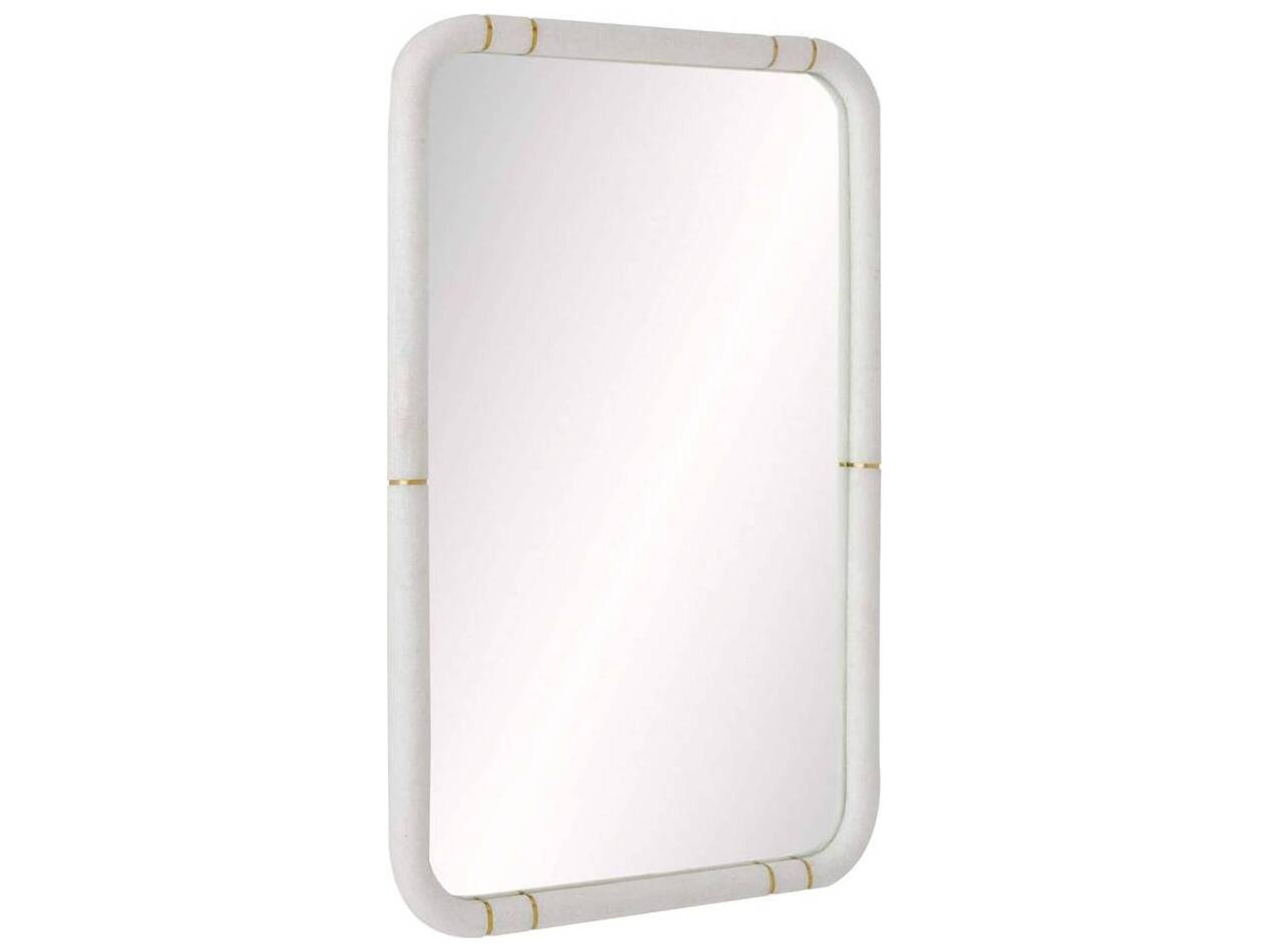 Arteriors Home Ivory Antique Brass Wall Mirror Rectangular