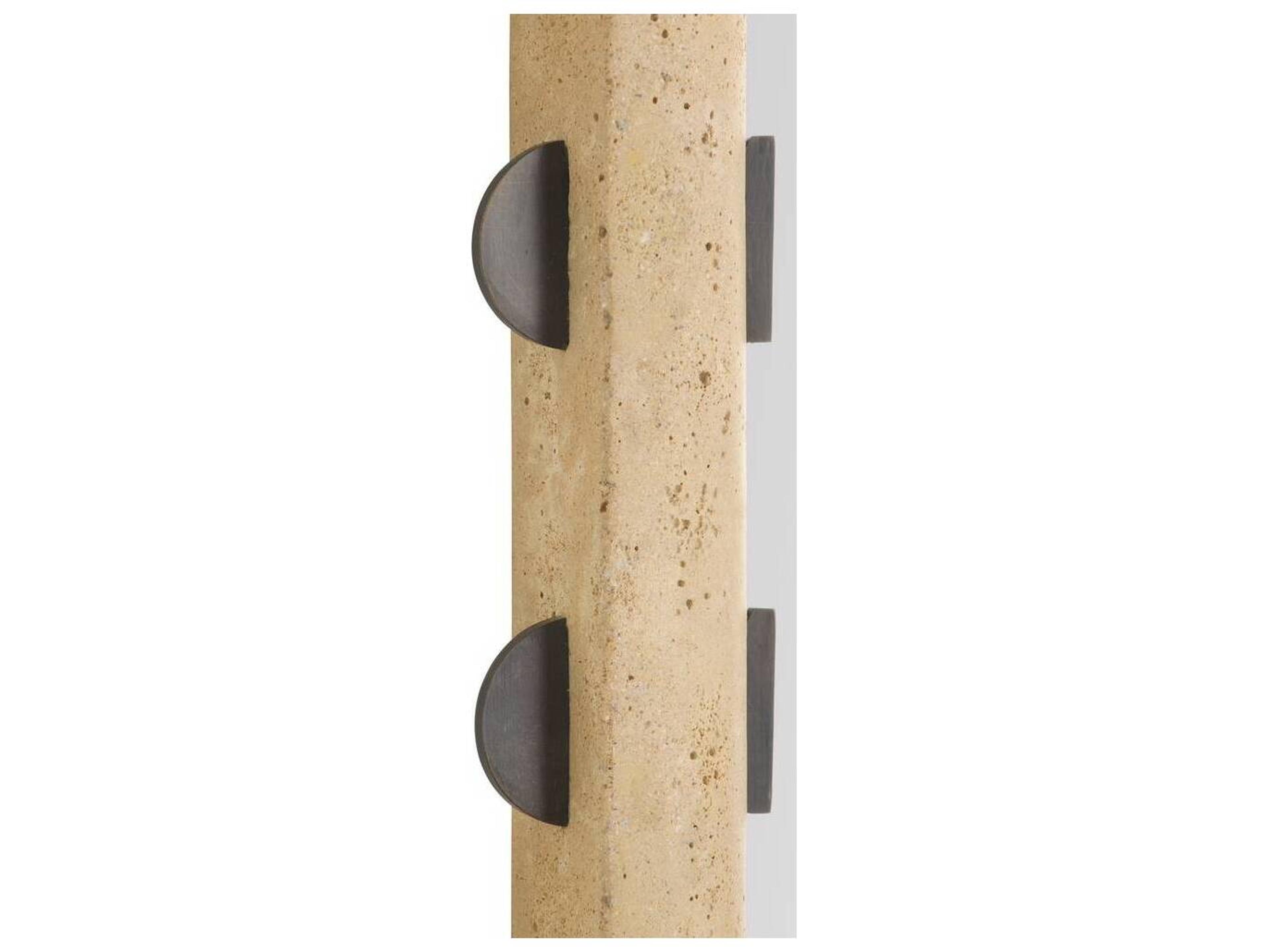 Arteriors Home Faux Travertine Wall Mirror Oval