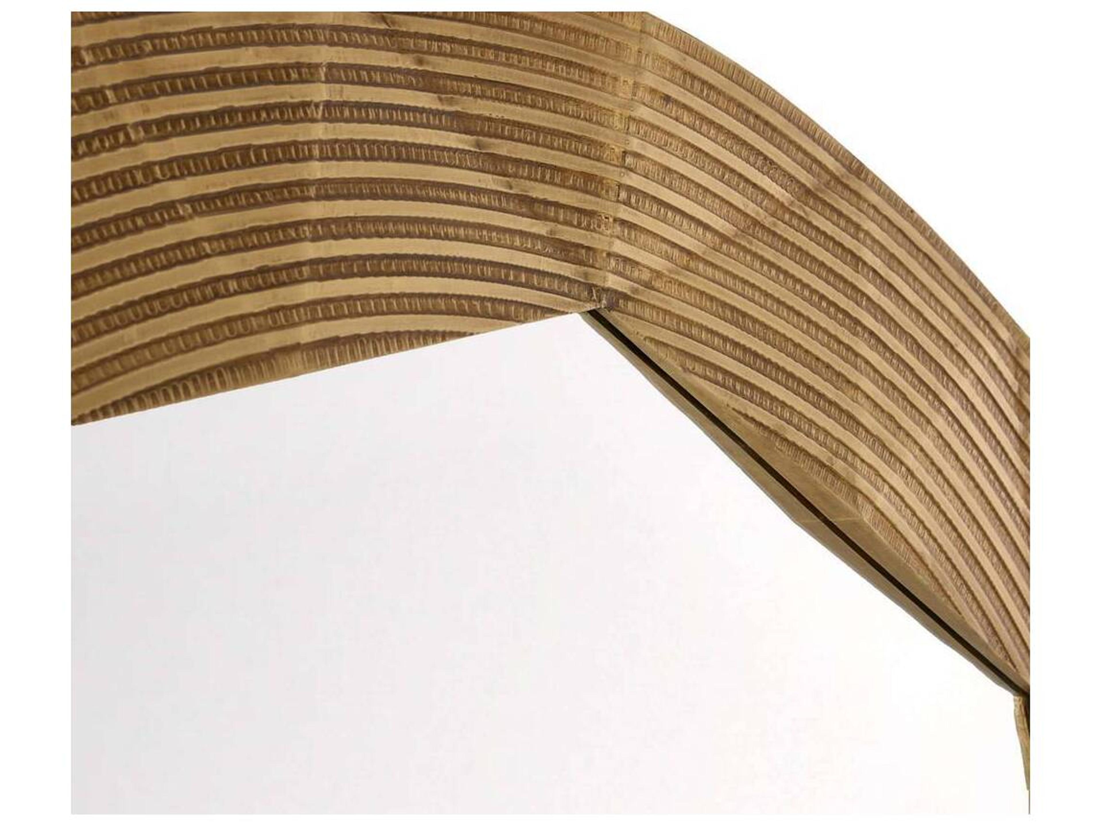 Arteriors Home Antique Brass Plain Wall Mirror Round