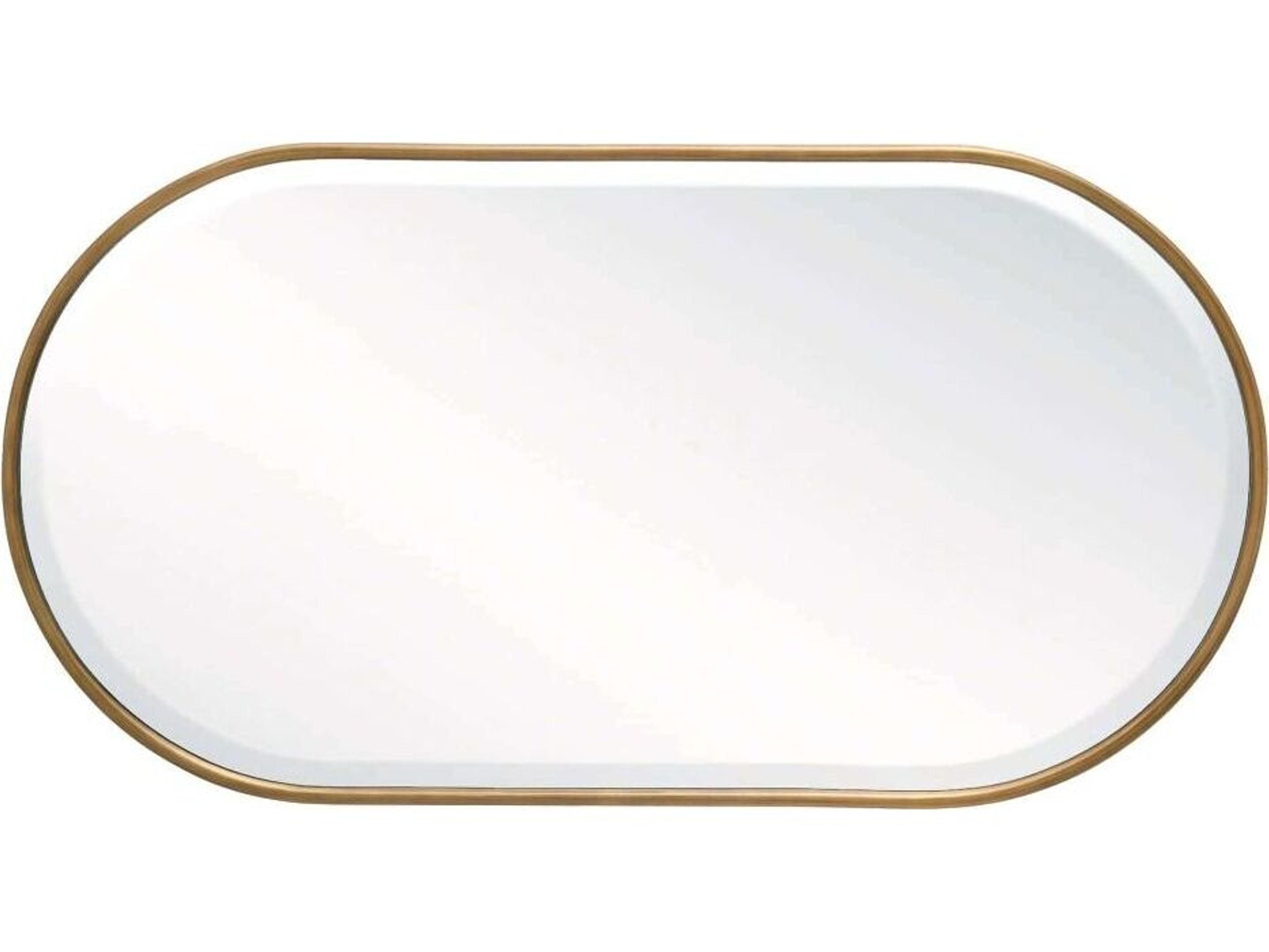 Arteriors Home Vaquero Antique Brass Plain Wall Mirror Vertical