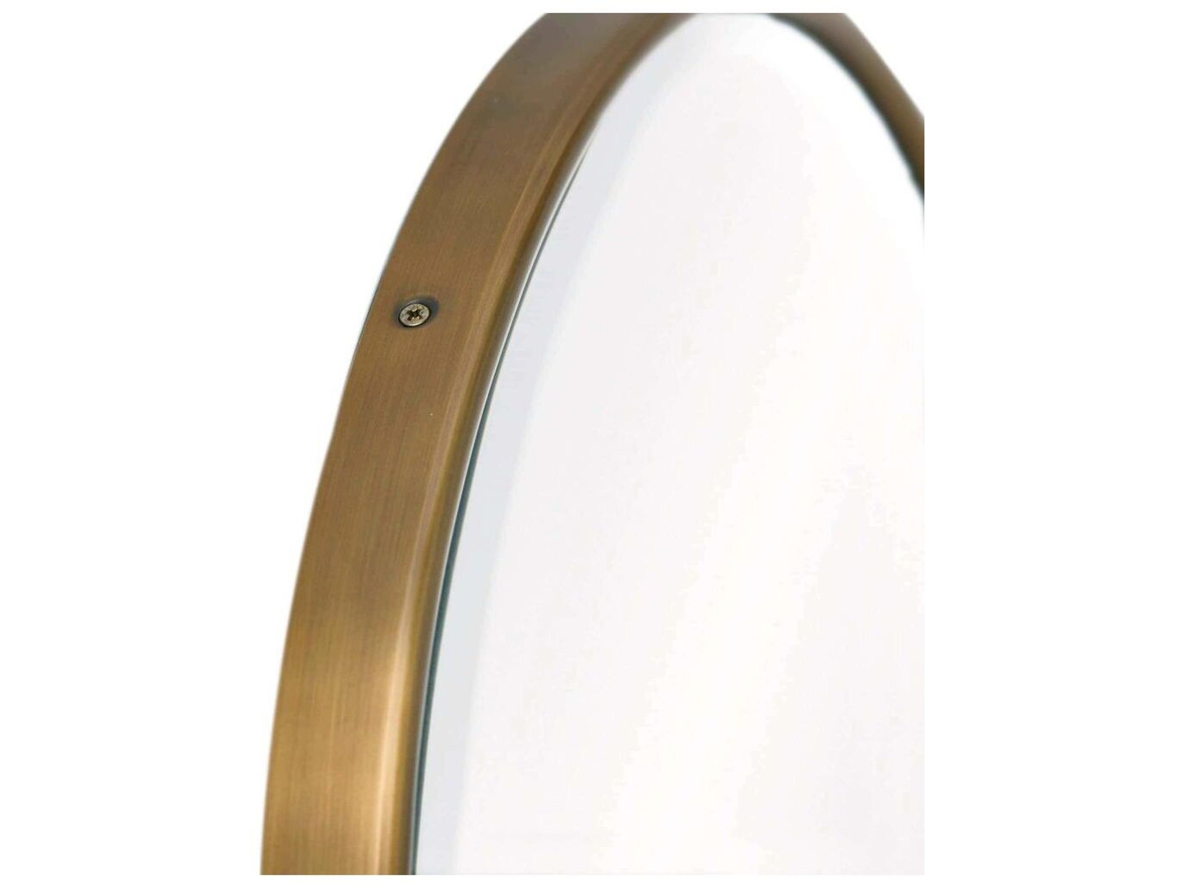 Arteriors Home Vaquero Antique Brass Plain Wall Mirror Vertical