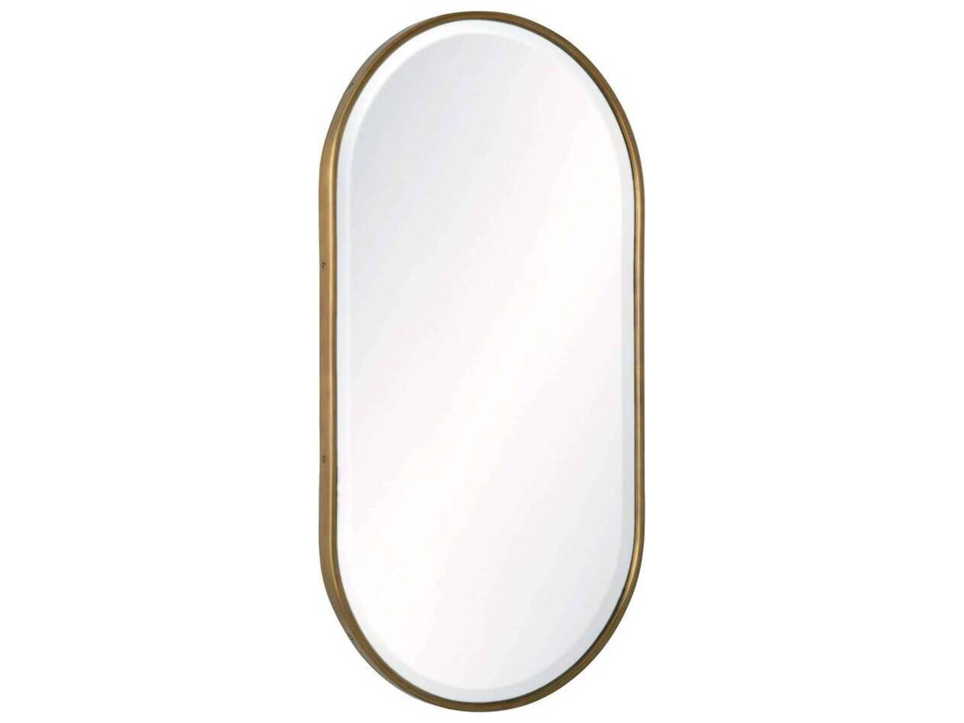 Vaquero Mirror Vintage Brass Oblong Wall Decor
