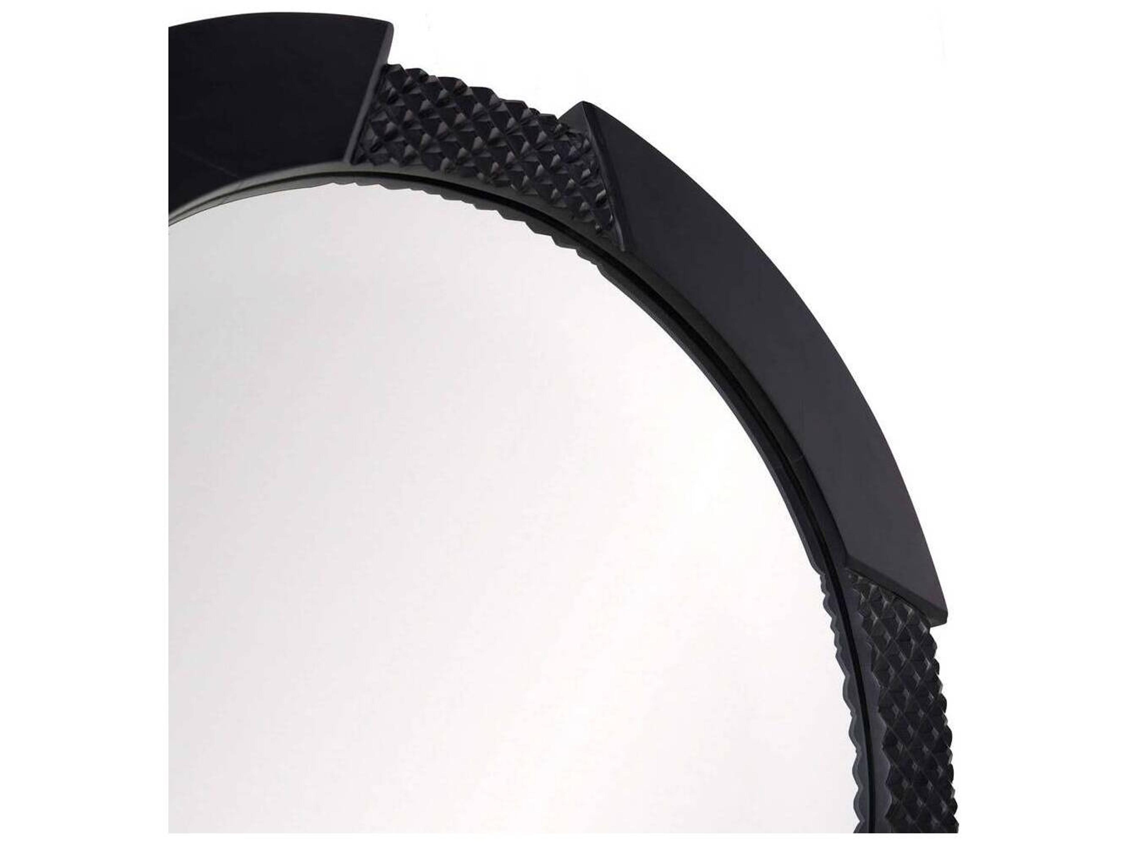 Arteriors Home Ebony Wall Mirror Round