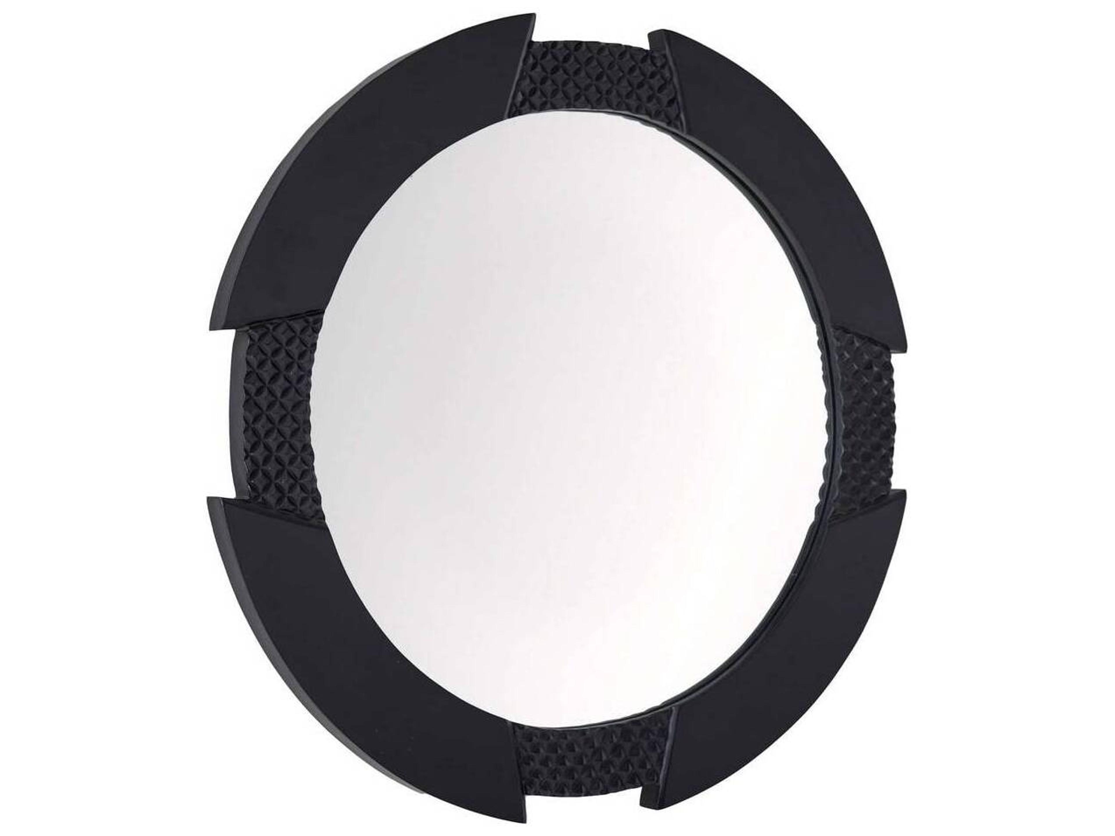 Arteriors Home Ebony Wall Mirror Round