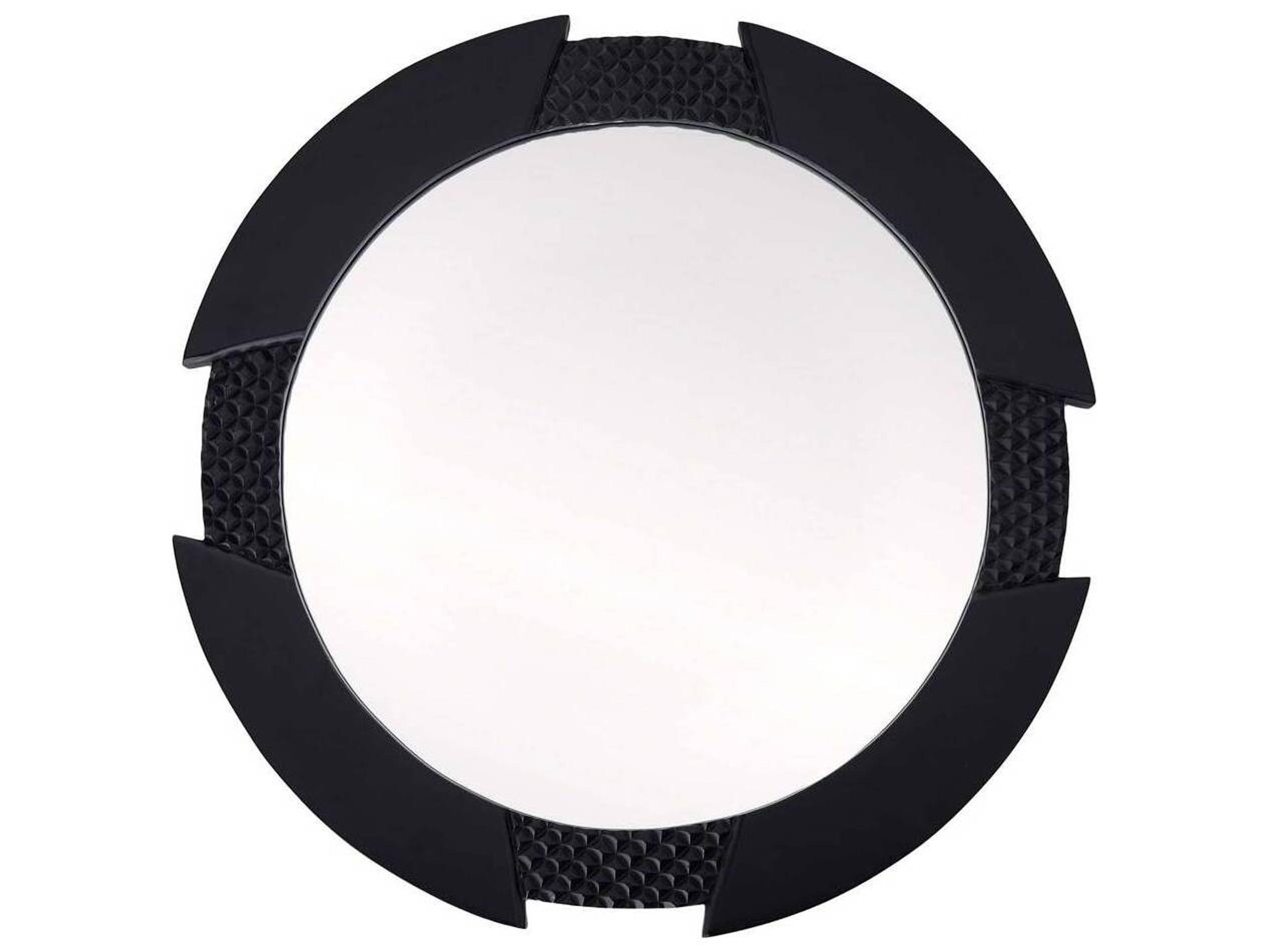 Arteriors Home Ebony Wall Mirror Round