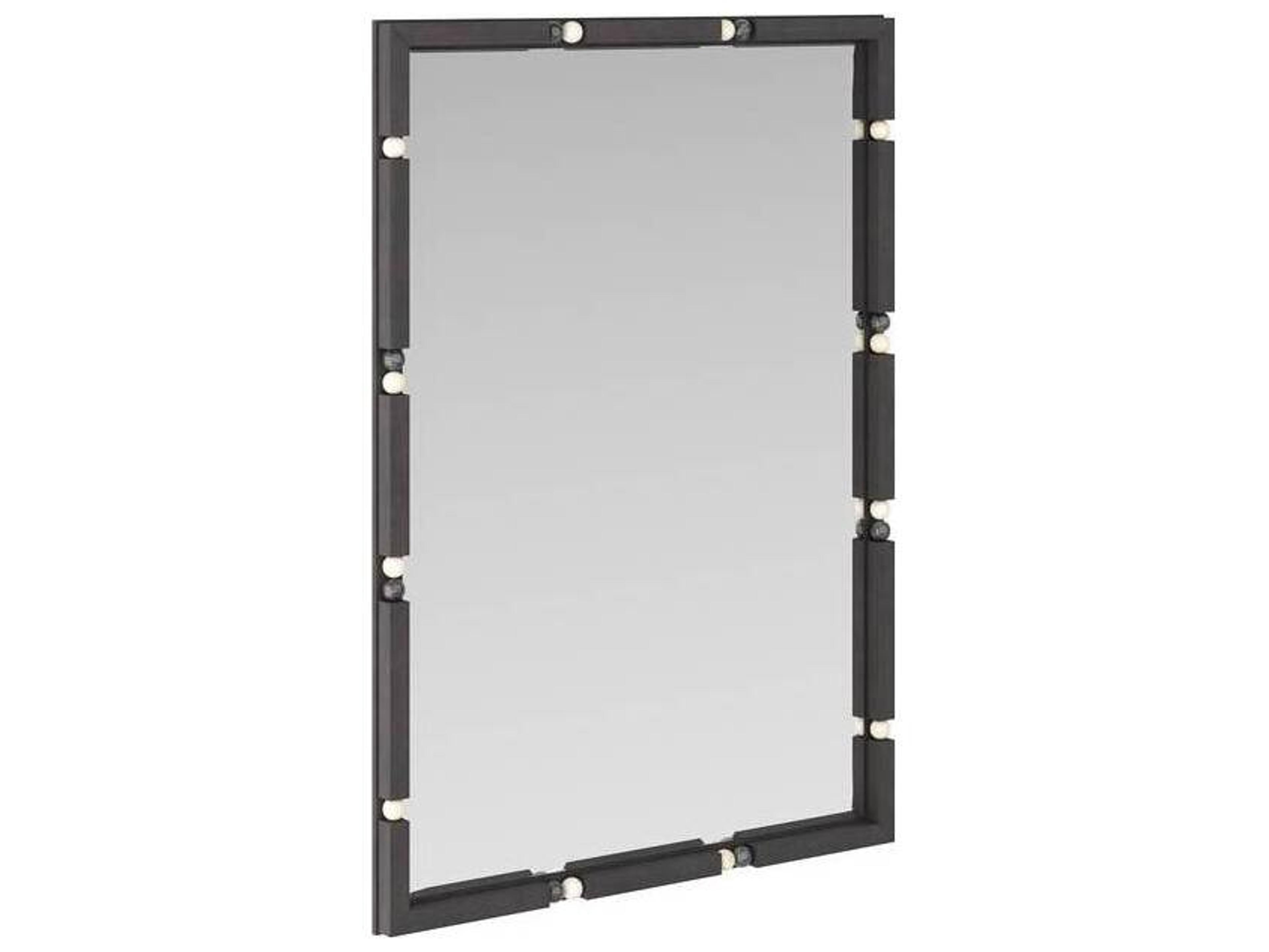 Arteriors Home Ebony White Wall Mirror Rectangular